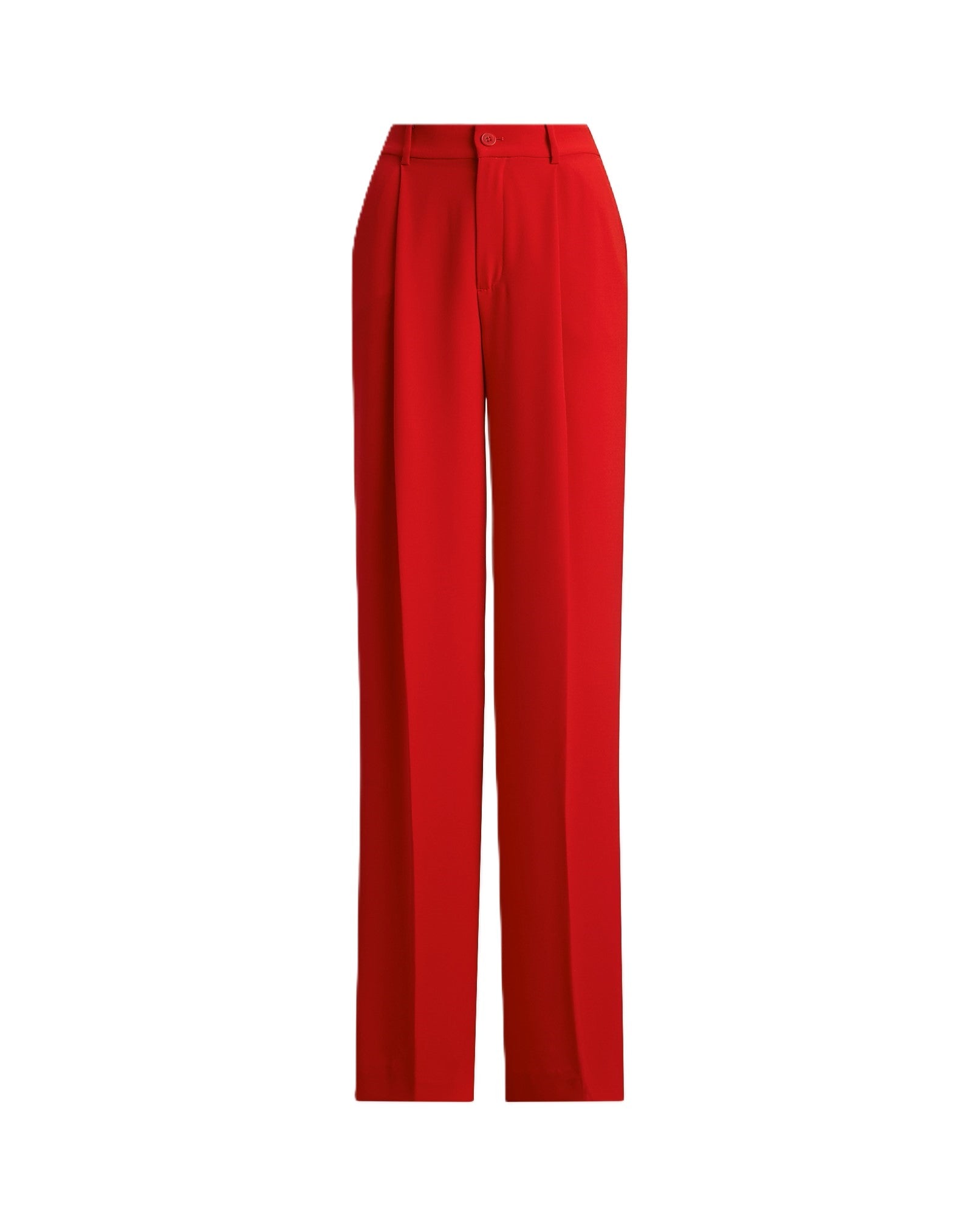 Red Kirahn Pleated Recycled Trousers