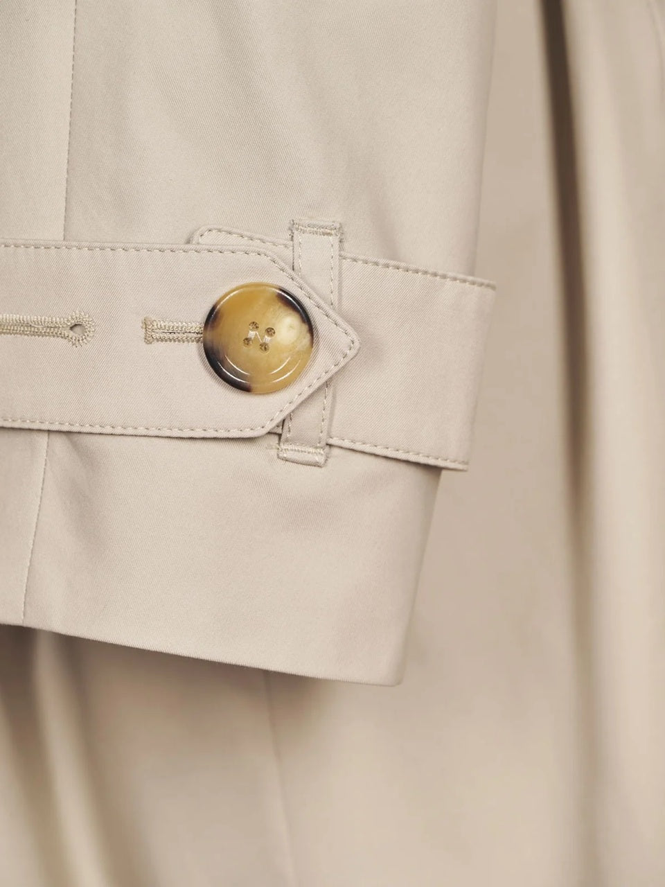 Knee-Length Classic Trench Coat with Belted Waist