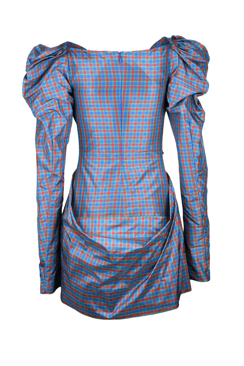 Iwona Dress - Blue/Green