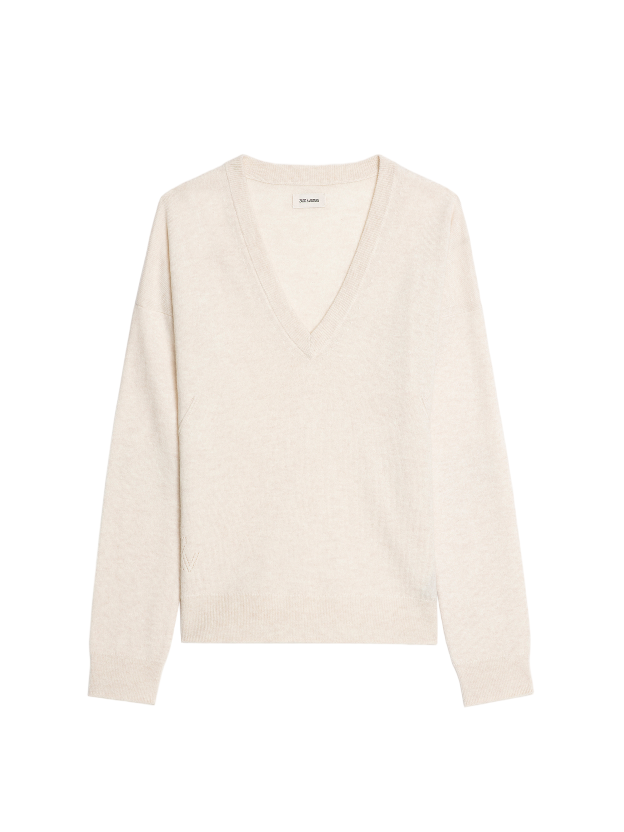 Heart Patch Detail Wool Sweater