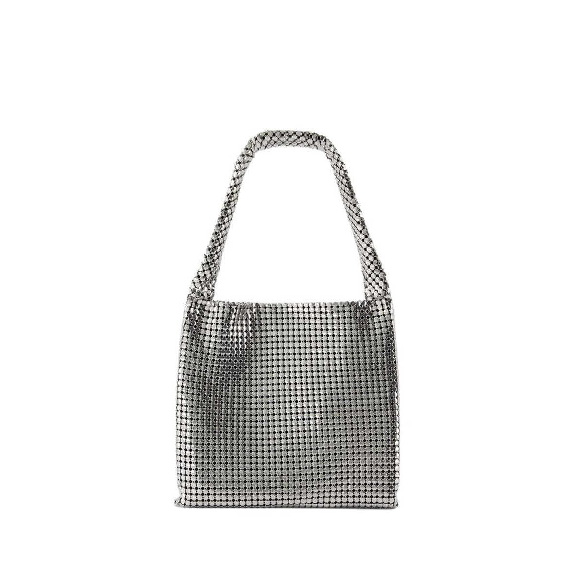 Medium Silver Pixel Shoulder Bag - Aluminium - Silver