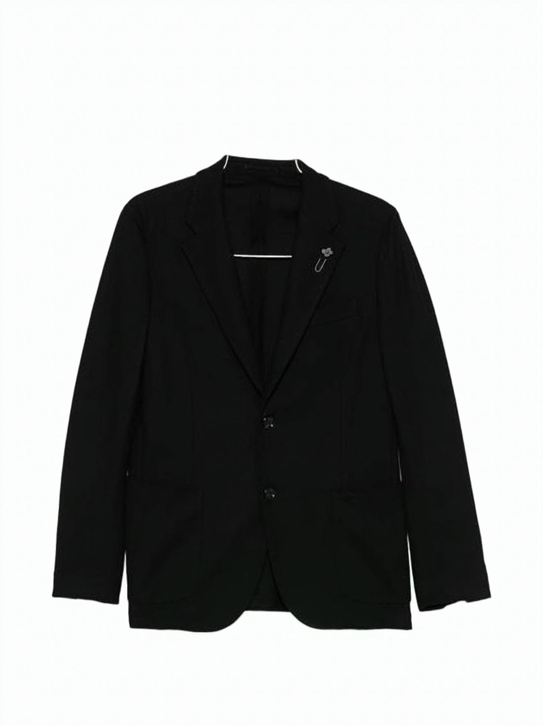 Classic Tailored Black Cotton Suit Set