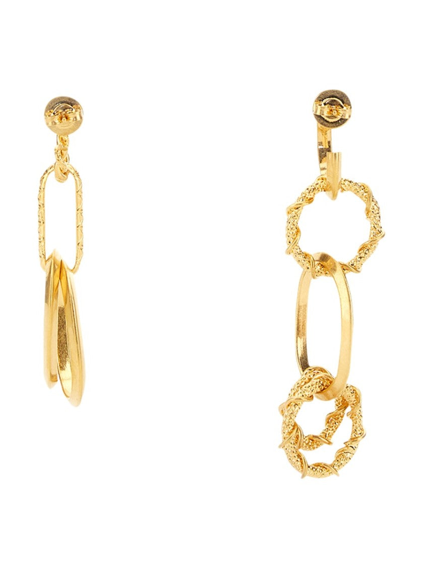 Asymmetrical Gold-Tone Earrings
