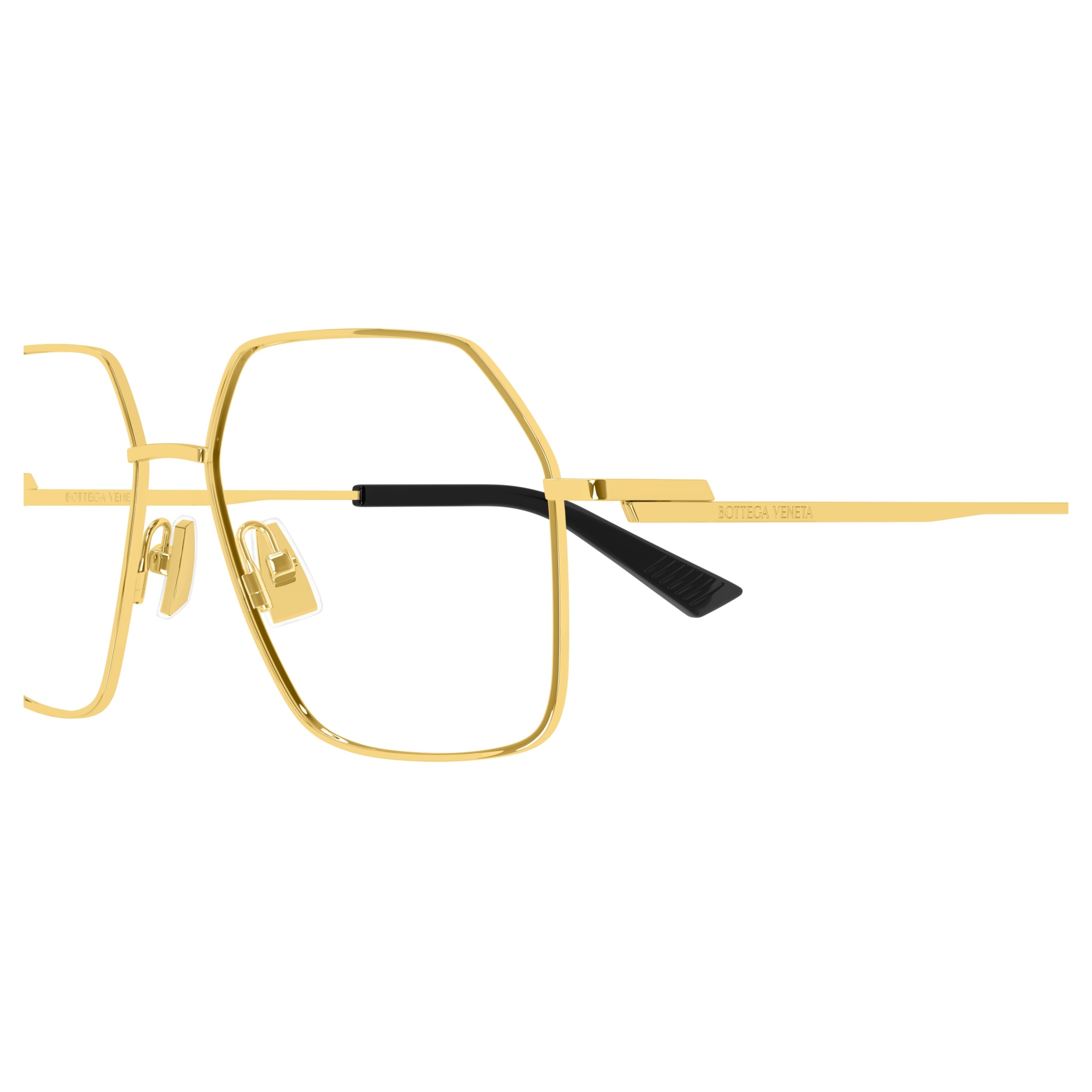 Bv1332o Geometric Oversized Square Frame Metal Eyeglasses