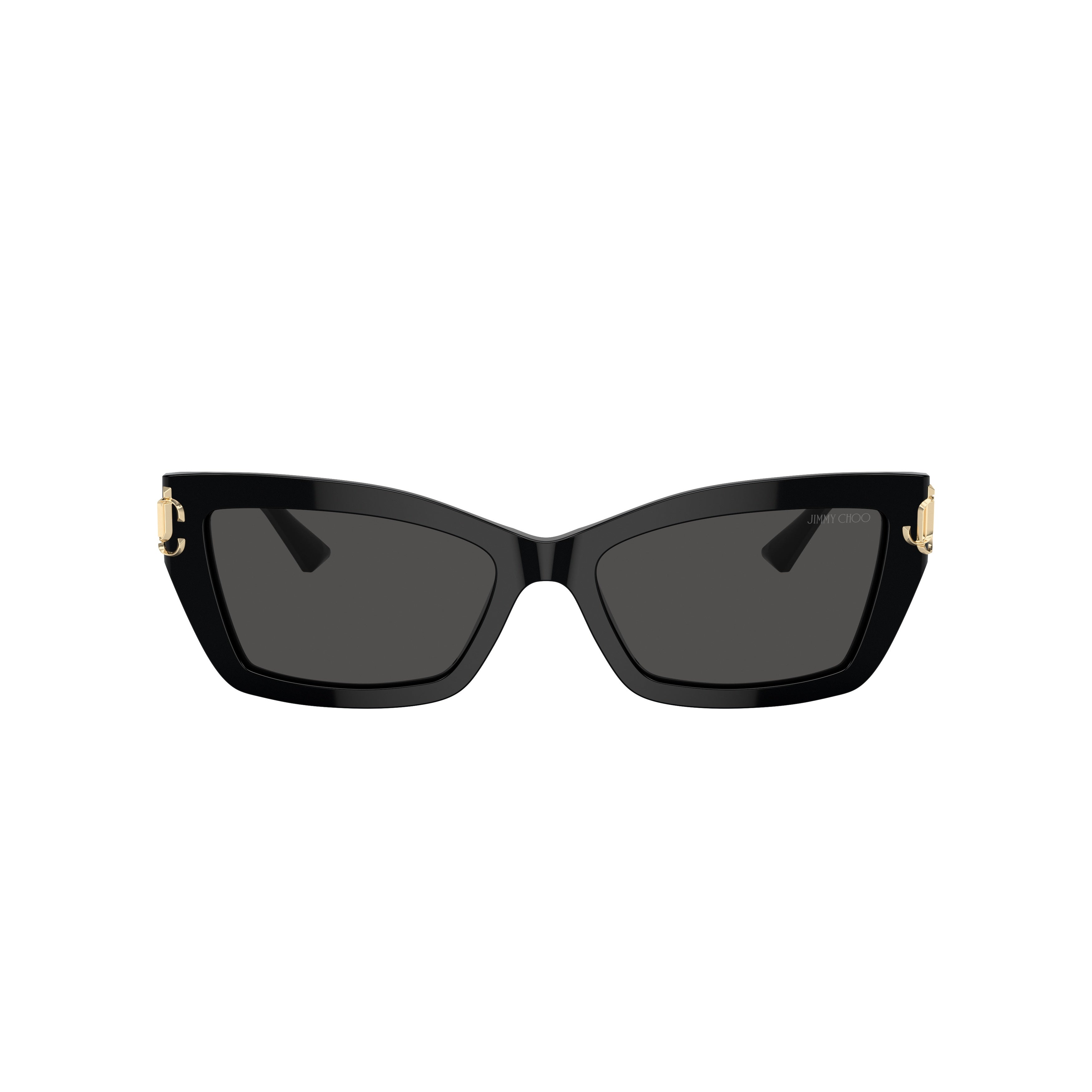 0jc5011u Rectangular Black Acetate Sunglasses