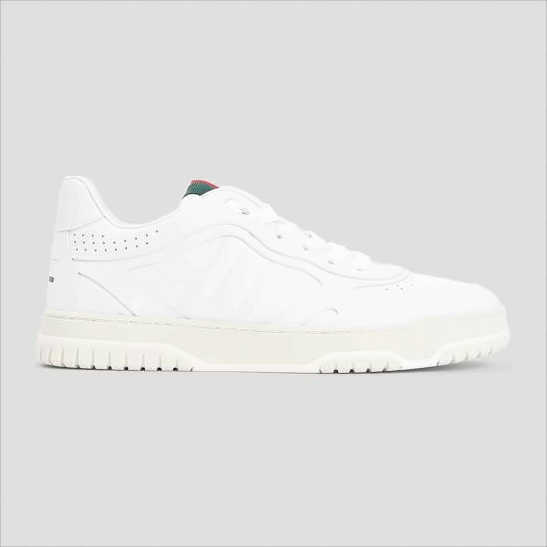 Leather Sneakers with Distinctive Striped Detail