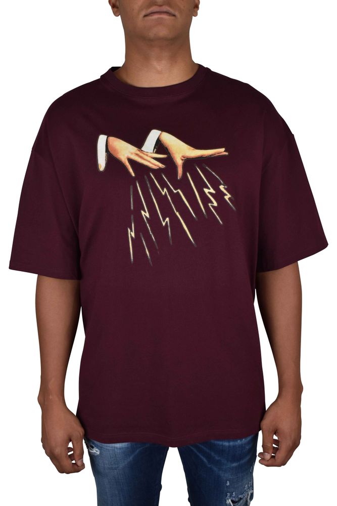 Burgundy Cotton T-Shirt