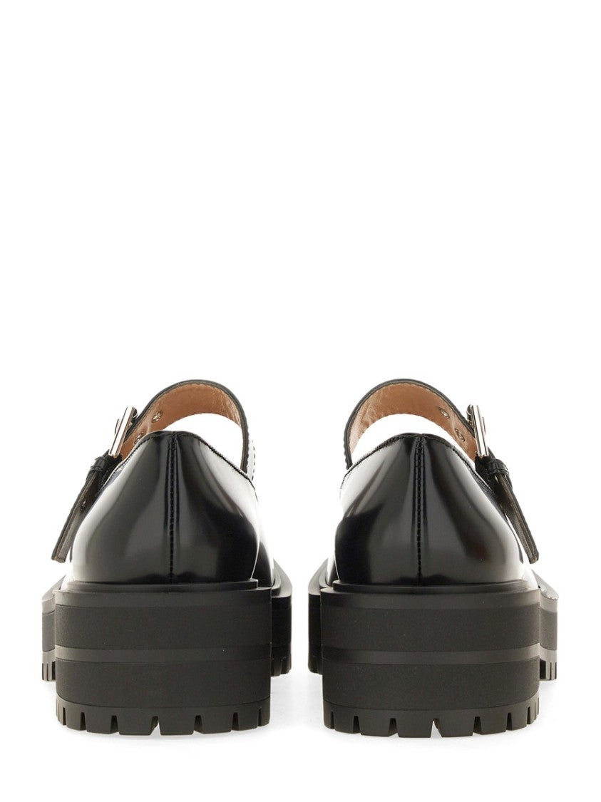 Rounded Toe Leather Sandals