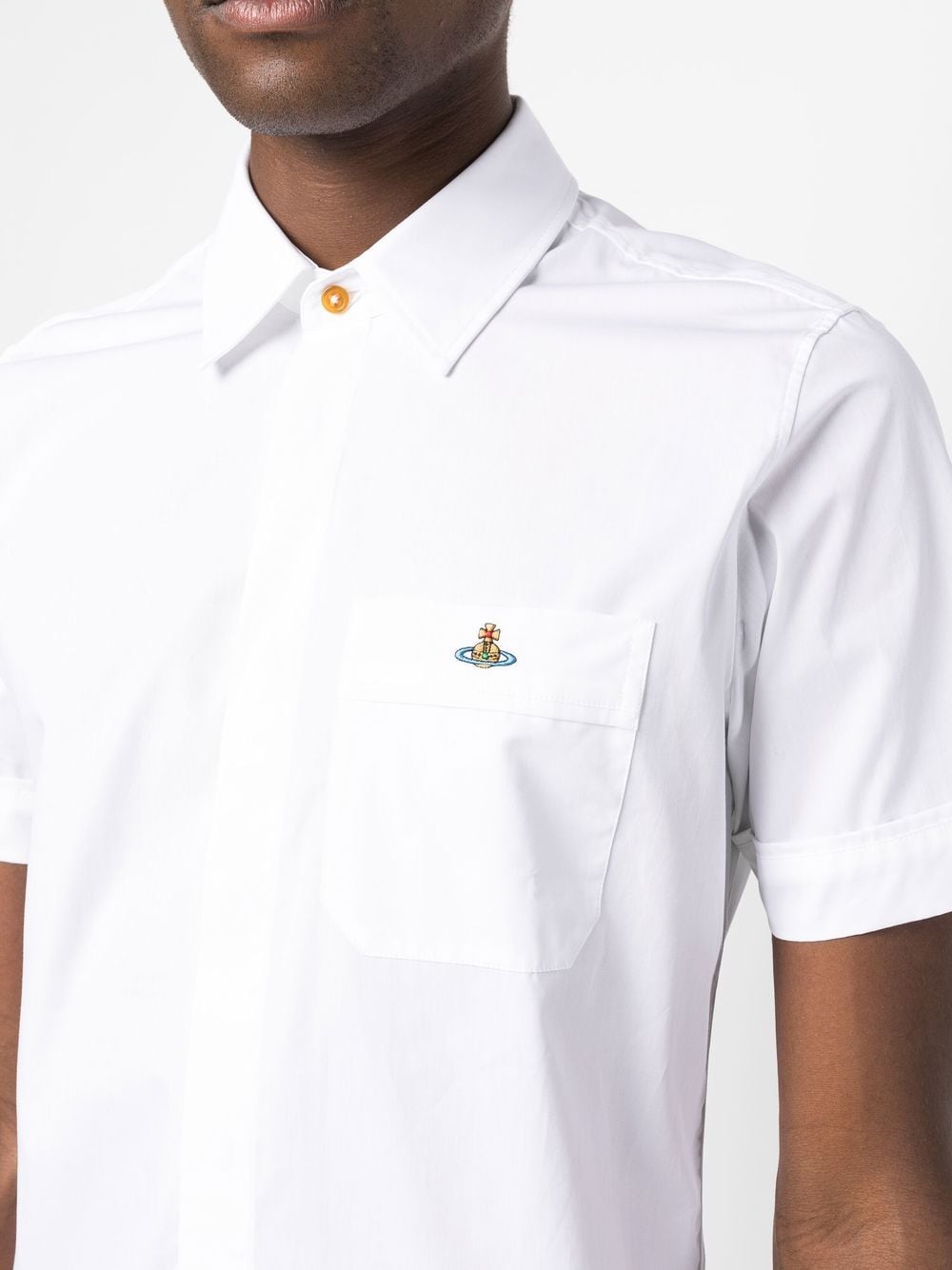 Classic Collar White Organic Cotton Shirt