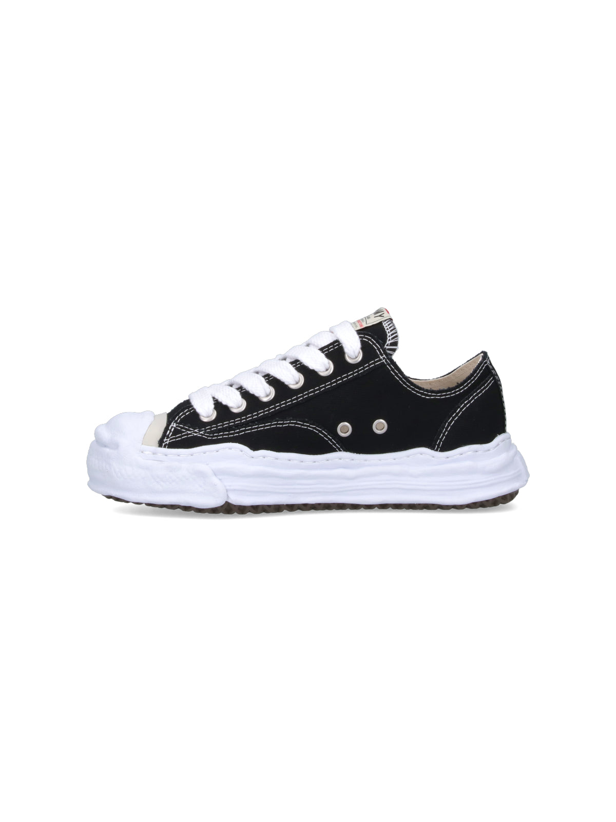 Black Hank OG Contrasting Stitching Sneakers