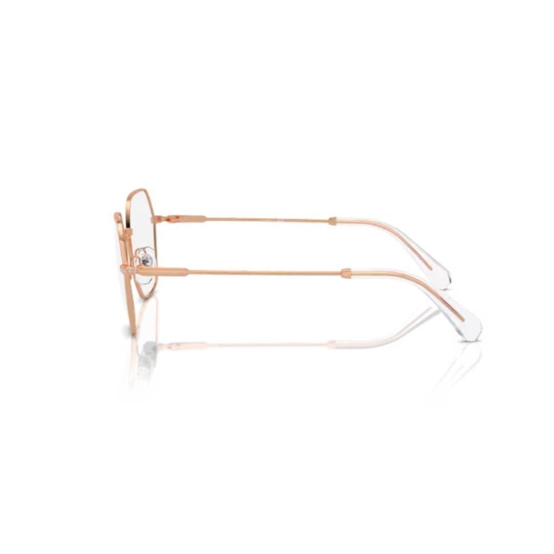 0sk1011 Delicate Rose Gold Hexagonal Sunglasses