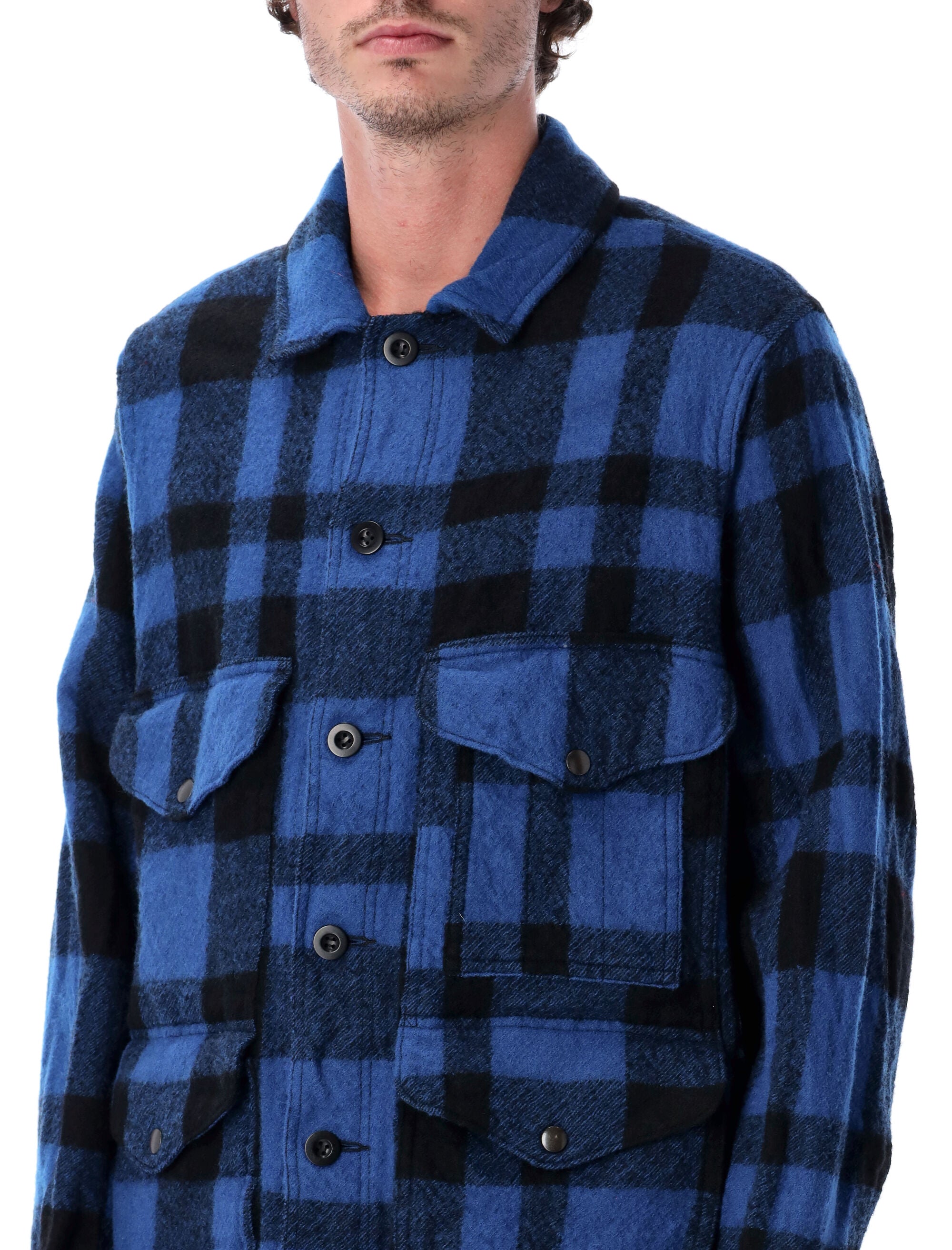Wool Checked Work Jacket