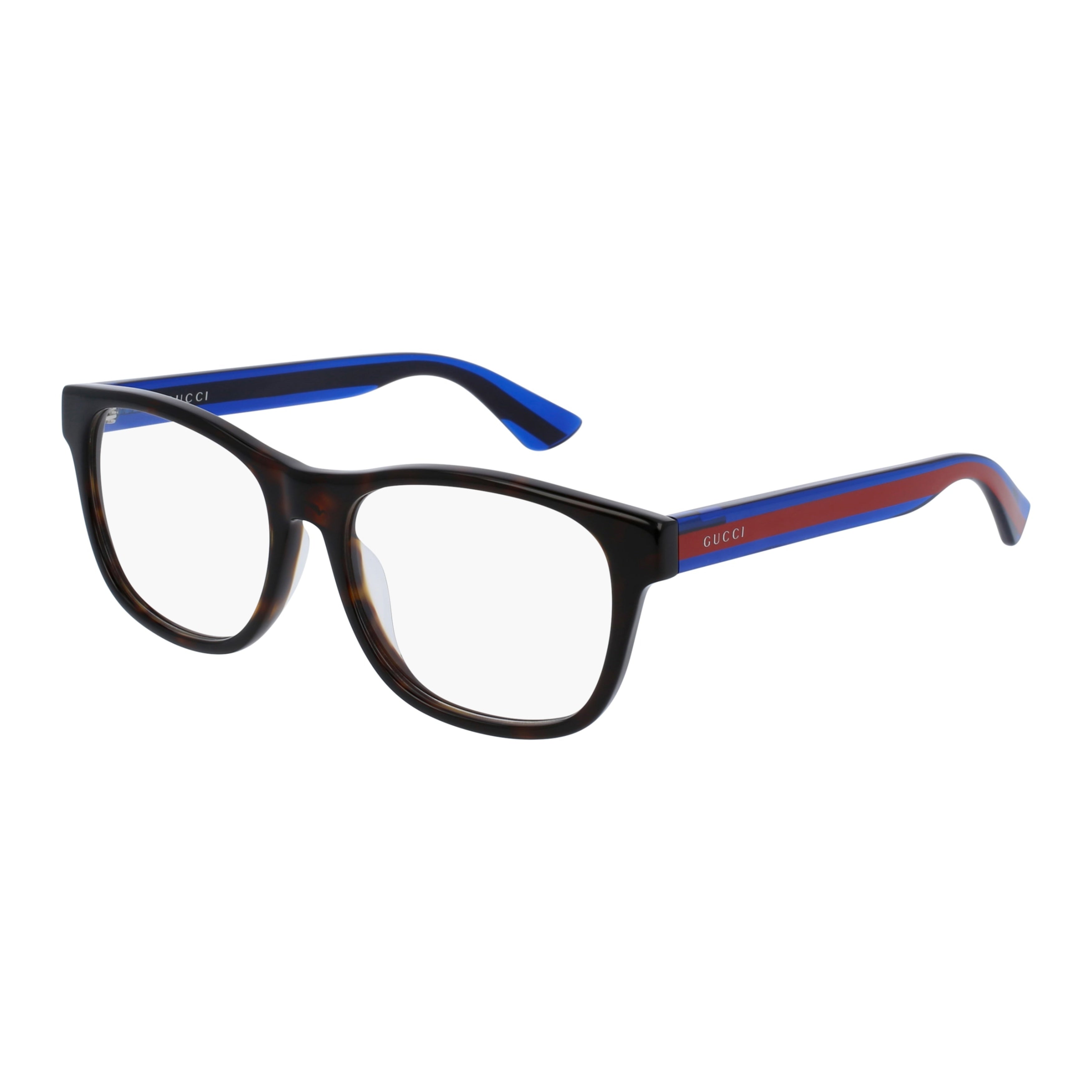 Gg0004oa Rectangular Tortoiseshell Frame Eyeglasses