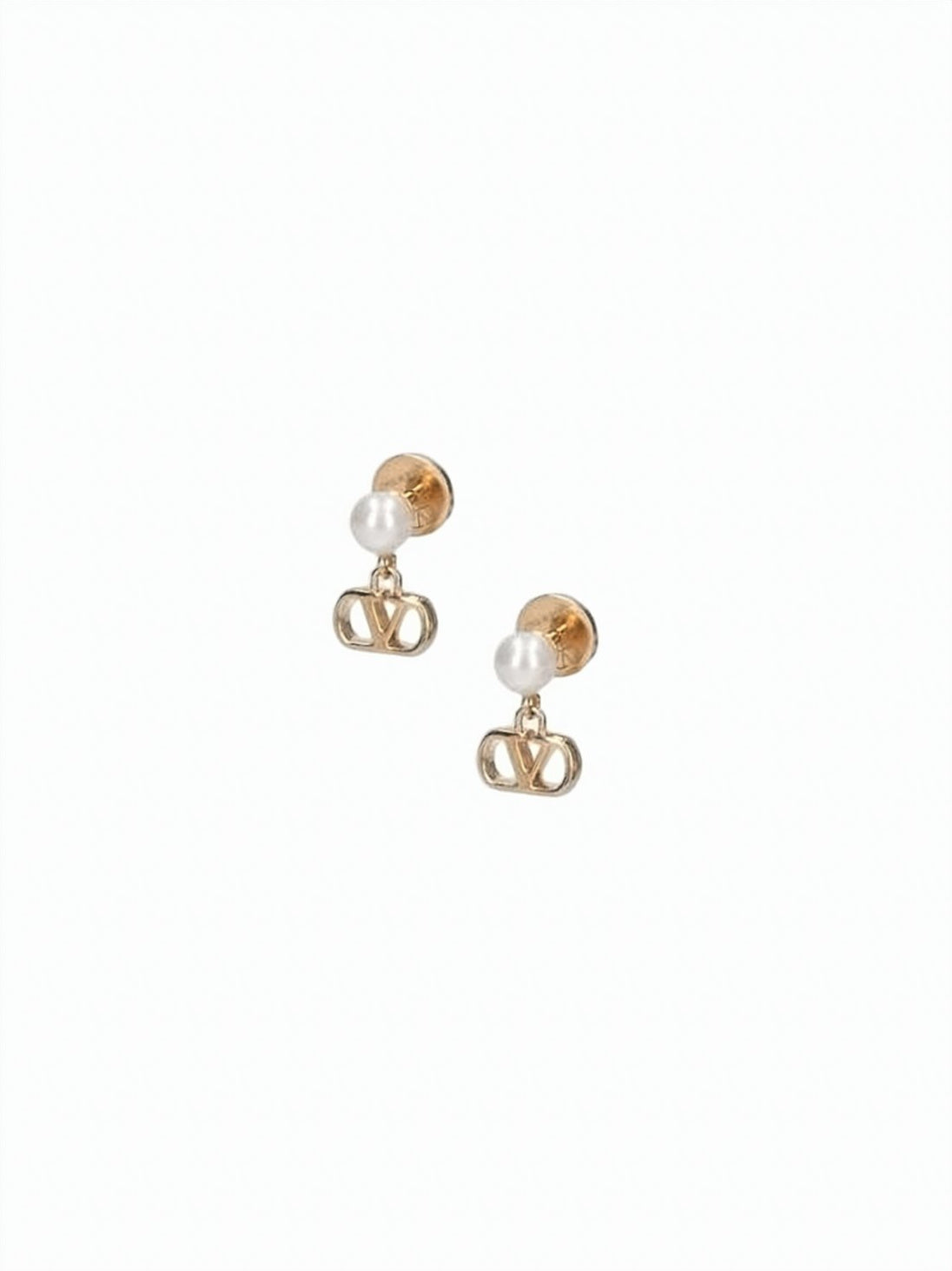Openwork Logo Motif Earrings
