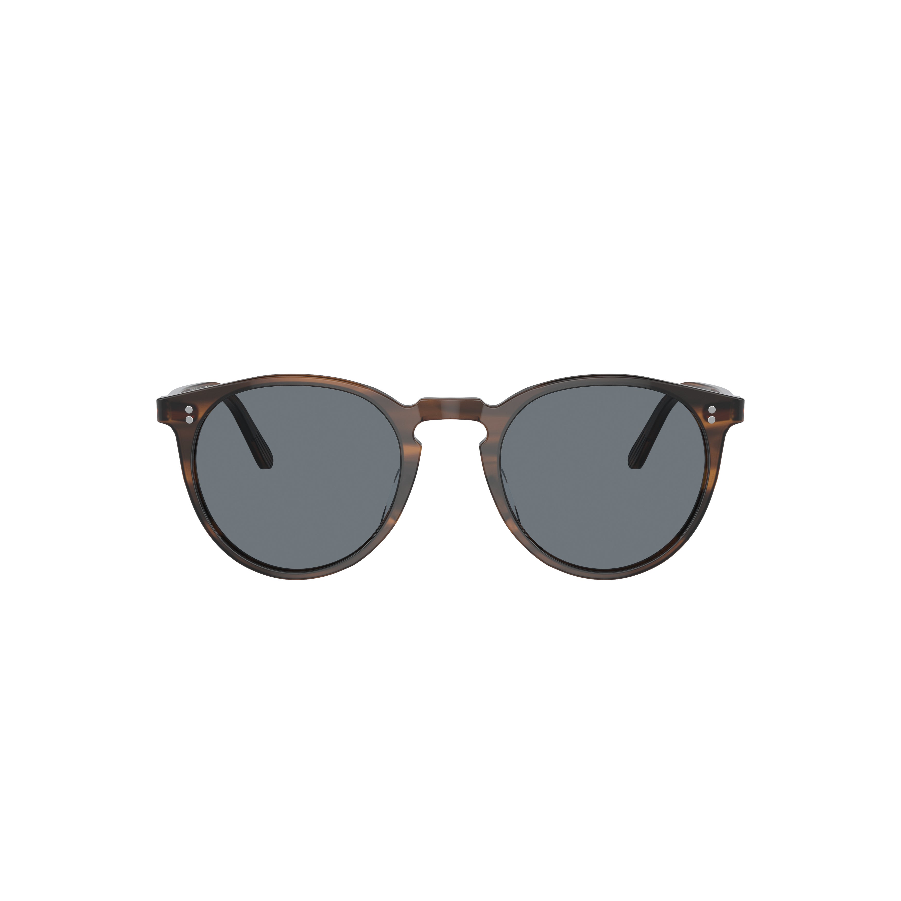 0ov5183s Round Tortoiseshell Acetate Sunglasses with Keyhole Bridge