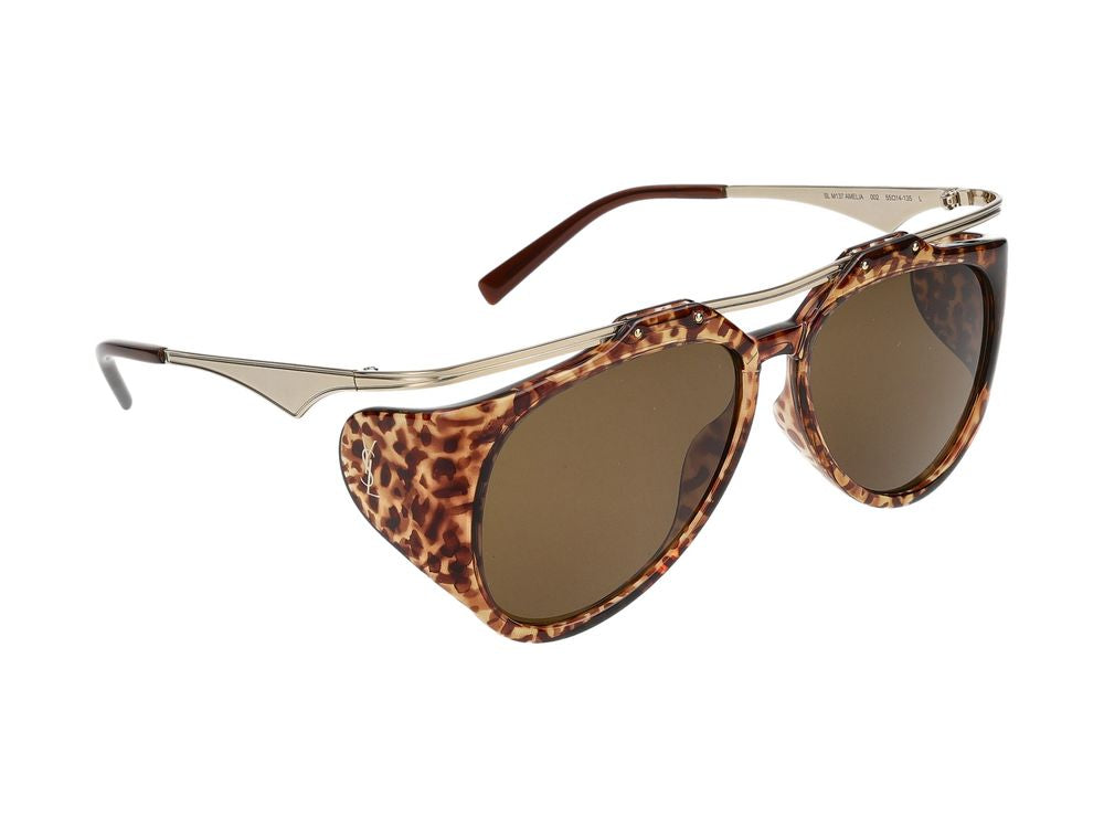 Sunglasses Saint Laurent SL M137 AMELIA 002 havana gold brown 55/14/135