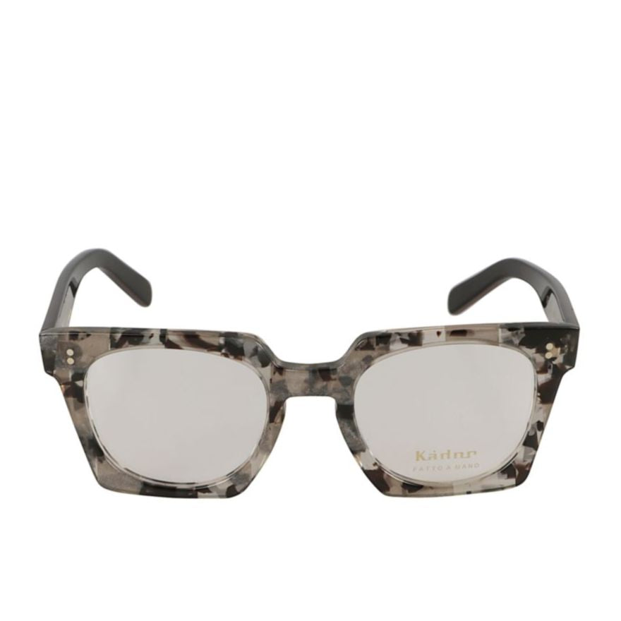 Maya Bold Square Frame Eyeglasses with Marbled Design