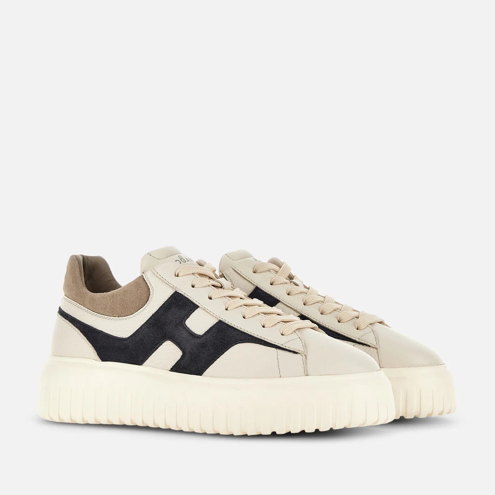 H-Stripes Allacciato H Spezzata Sneakers in White