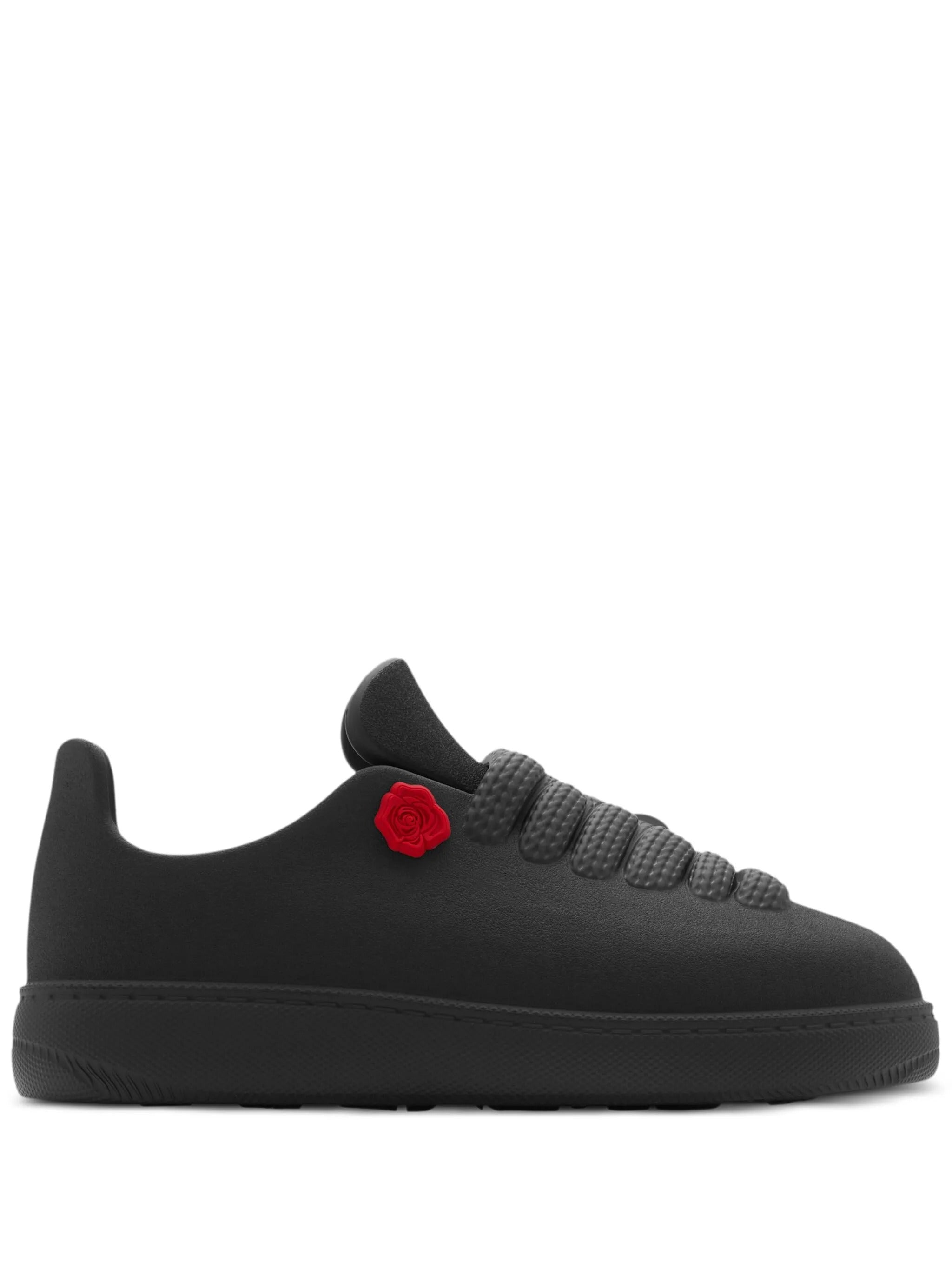 Black Sneakers with Decorative Side Element