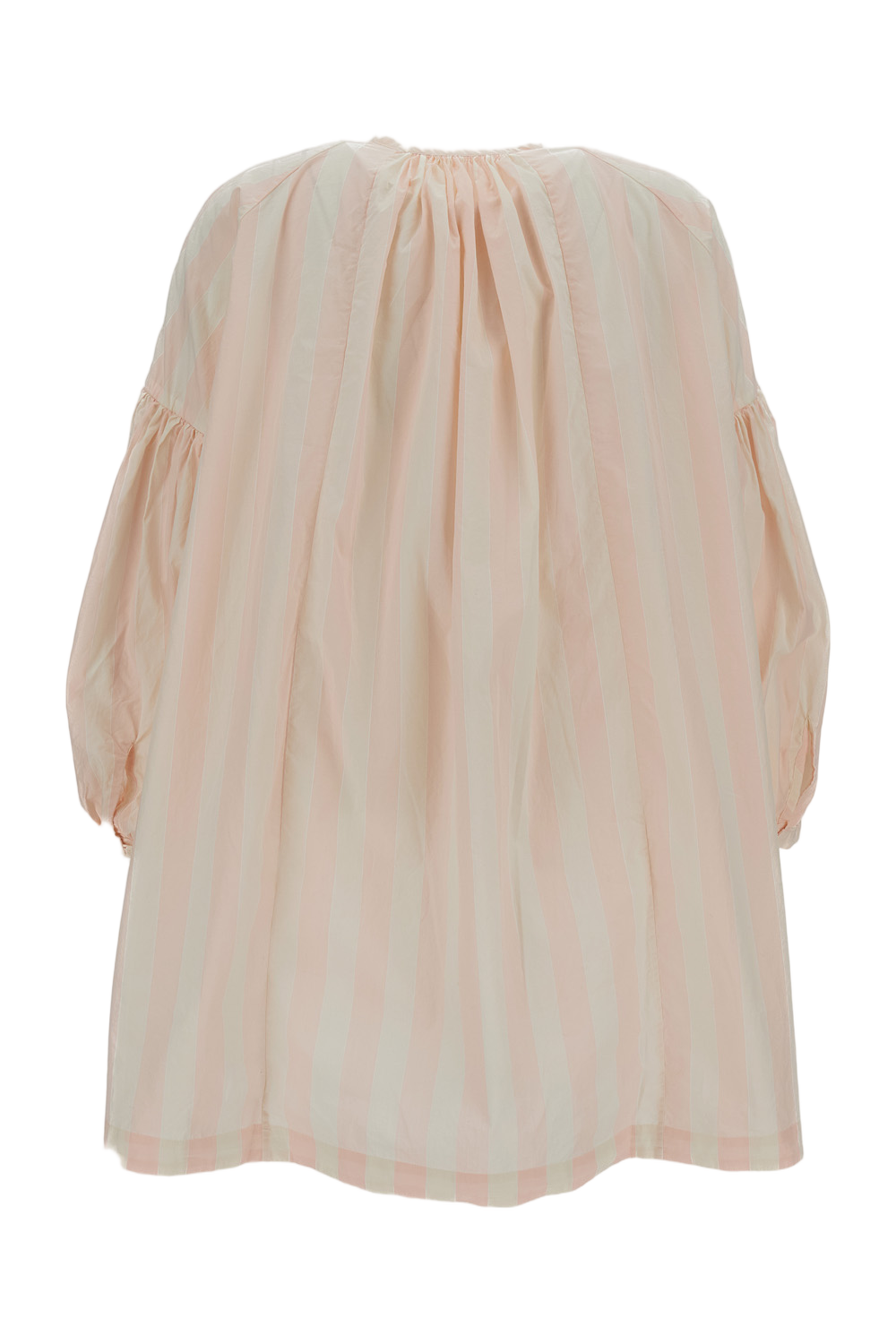 Wide Long Striped Cotton Shirt