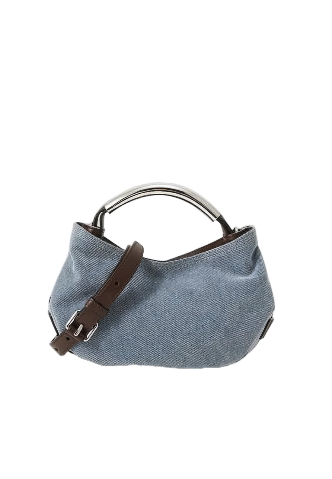 Textured Denim-Inspired Moschino Tote Bag