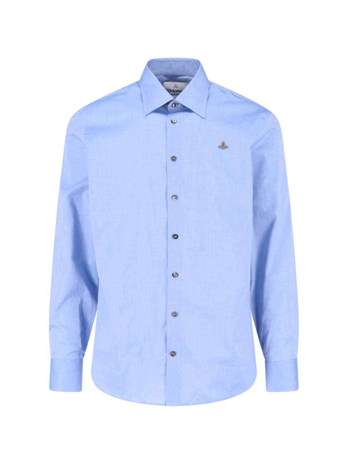 Blue Ghost Cotton Long-Sleeve Shirt