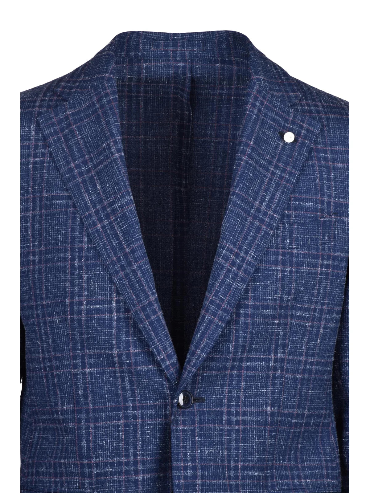 Wool Silk Linen Polyamide Jacket - Blue