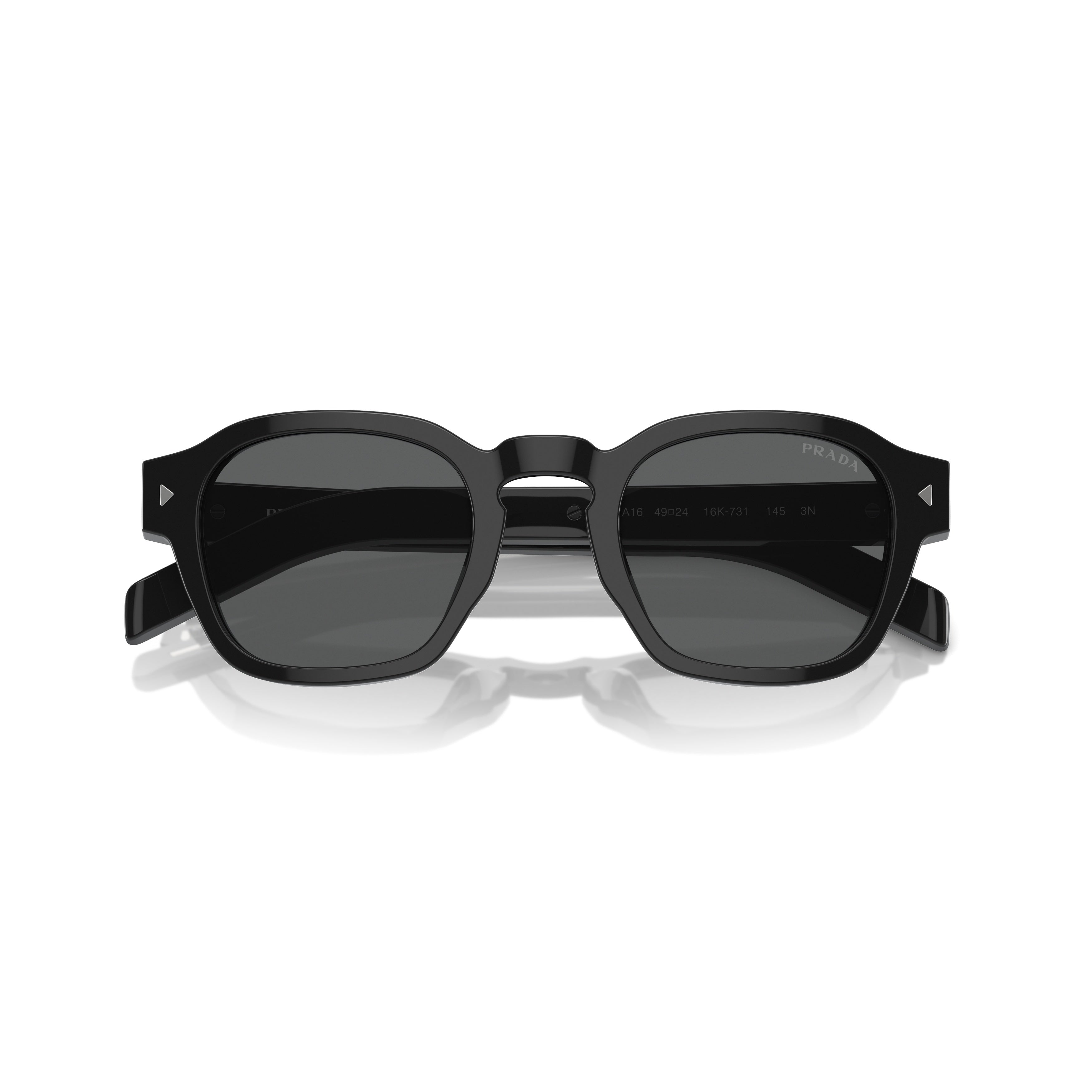 0pr A16s Square Black Acetate Sunglasses