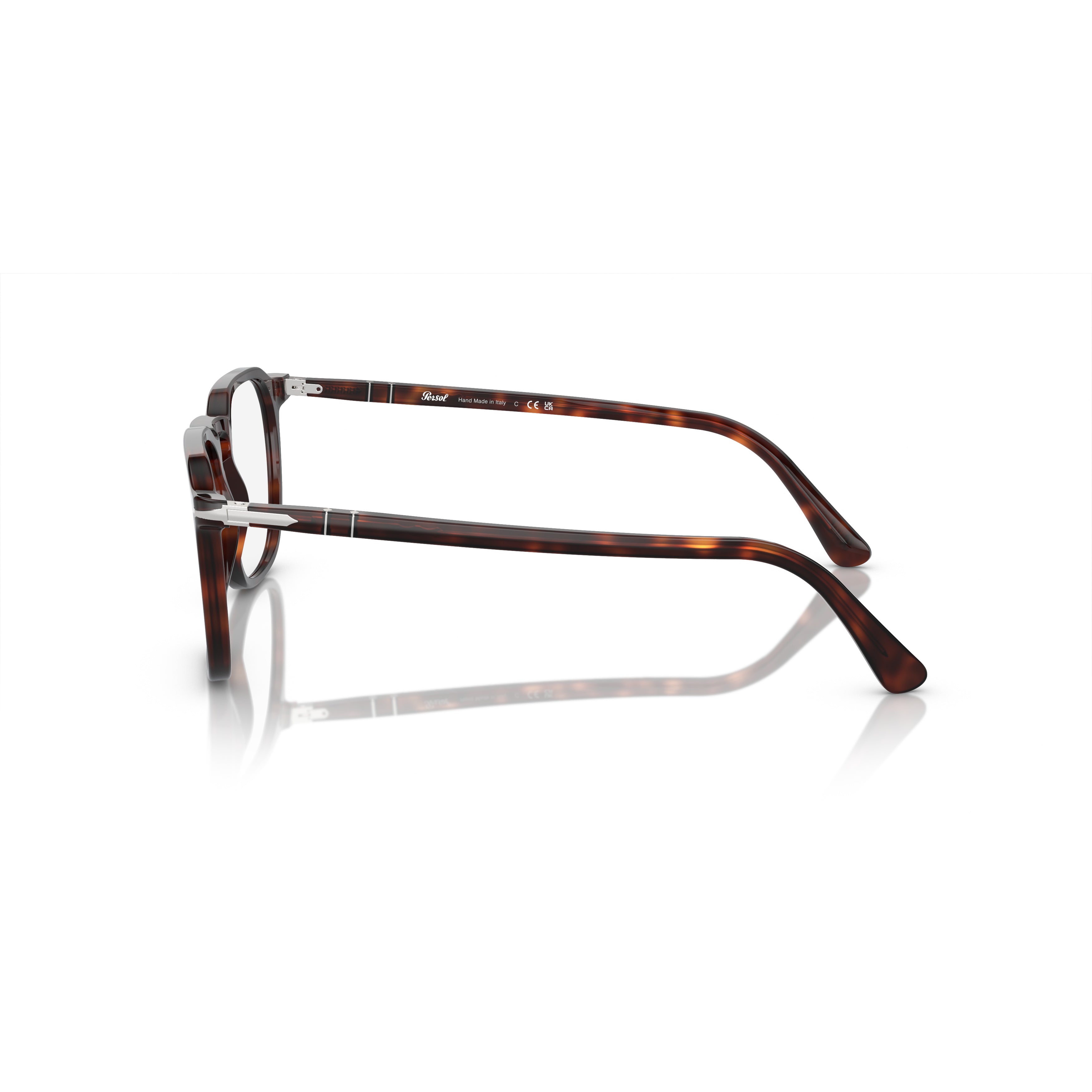 0po3337v Square Acetate Eyeglasses with Tortoiseshell Pattern