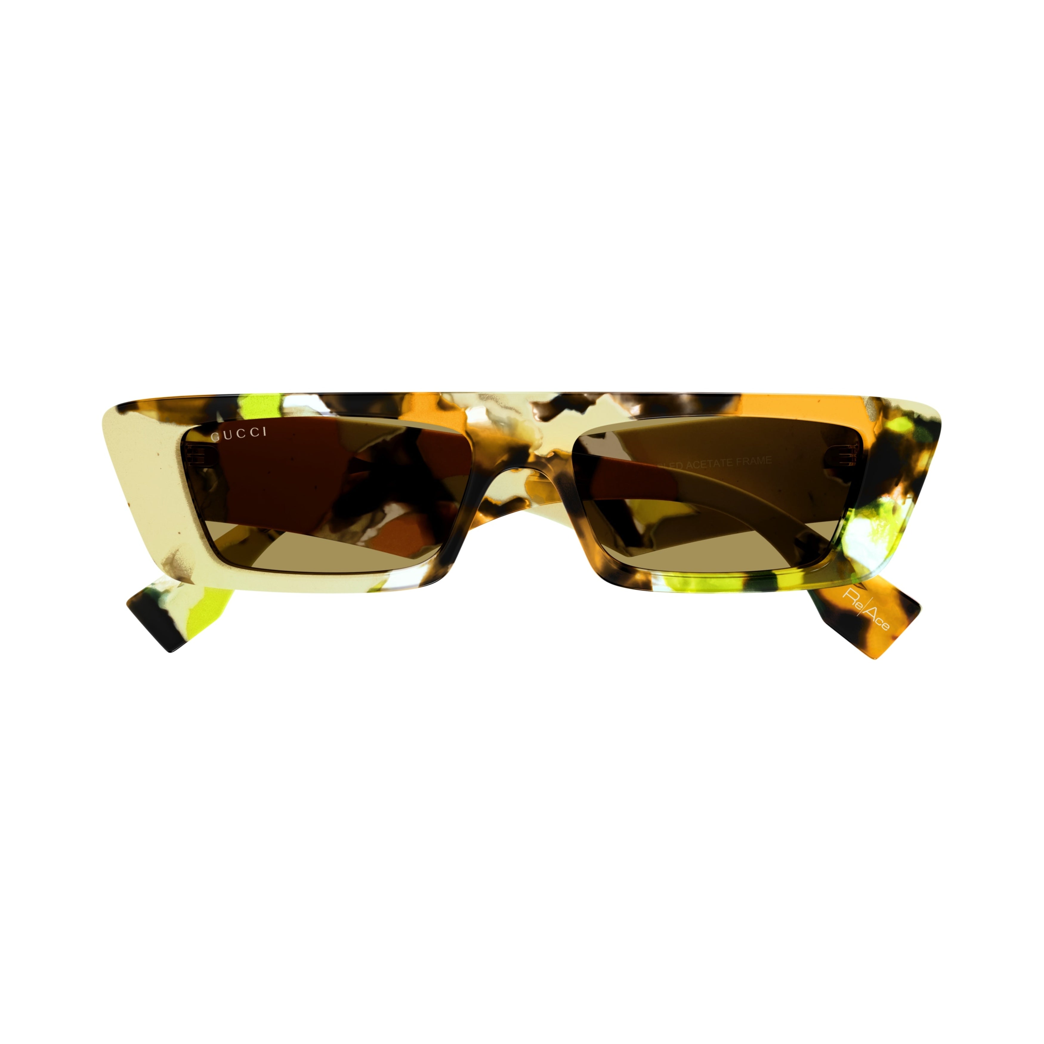 Gg1625s Rectangular Tortoiseshell Sunglasses
