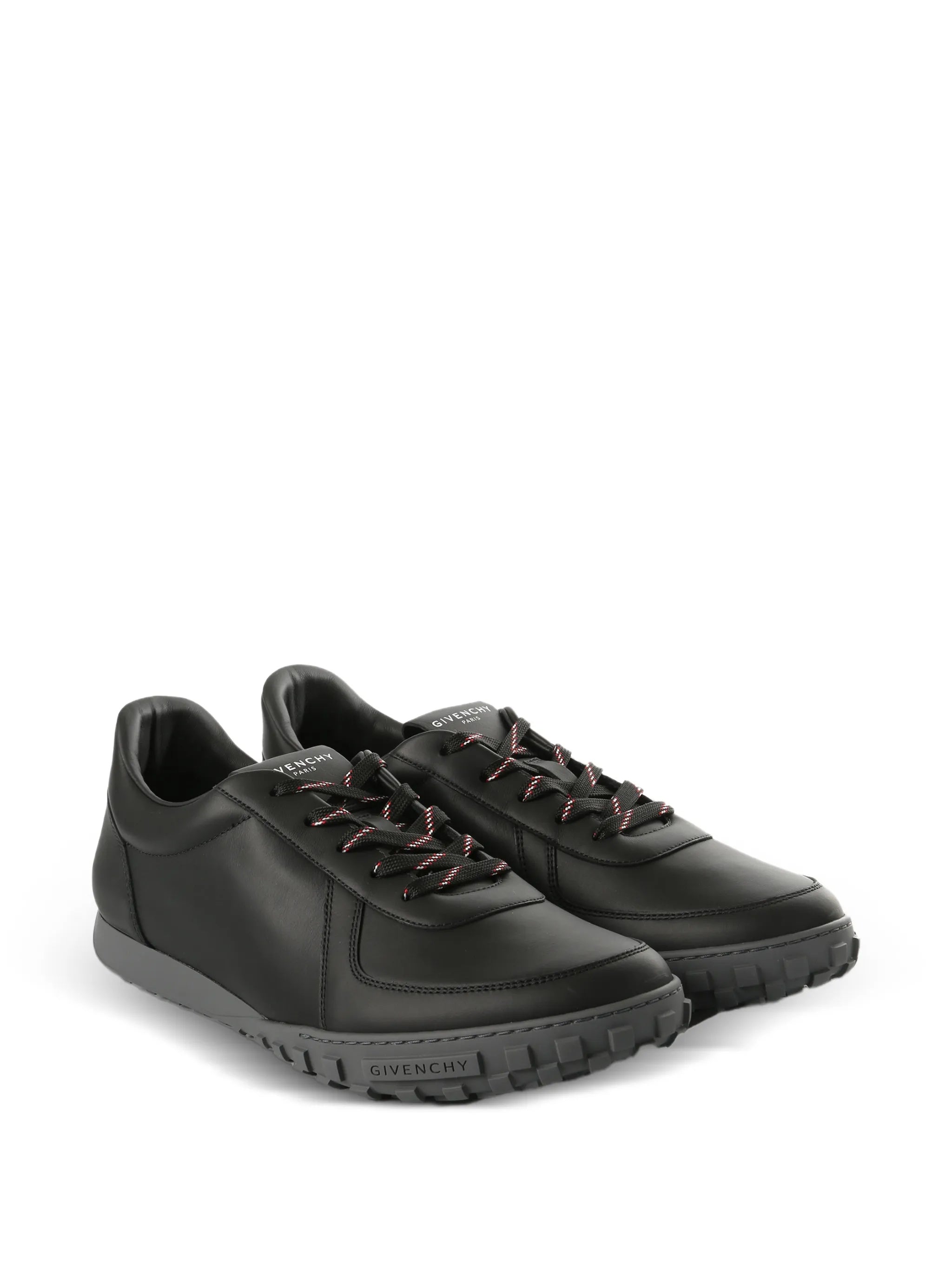 Glide Runner Black Calf Leather Sneakers