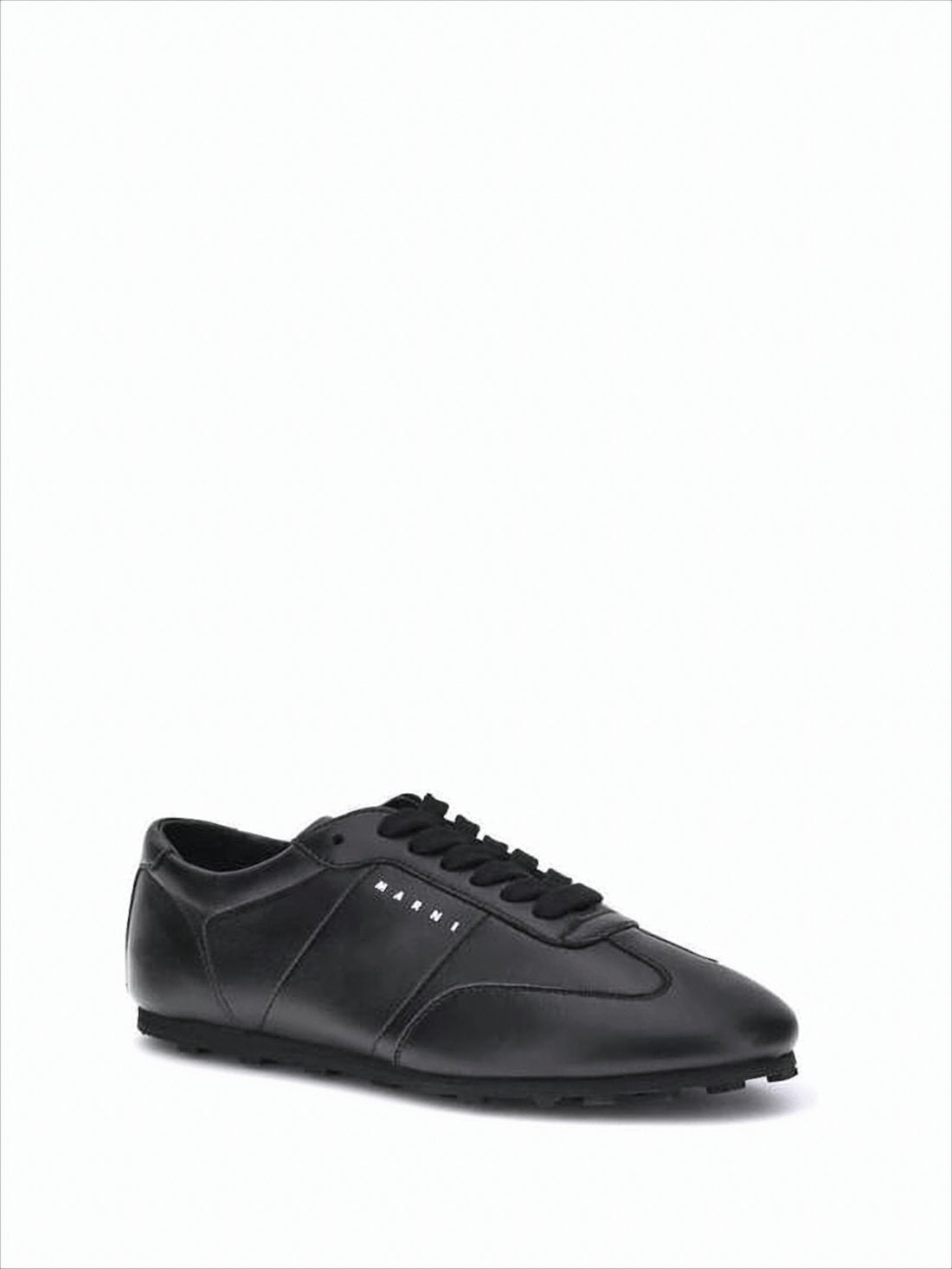 Minimalist Black Nappa Leather Sneakers