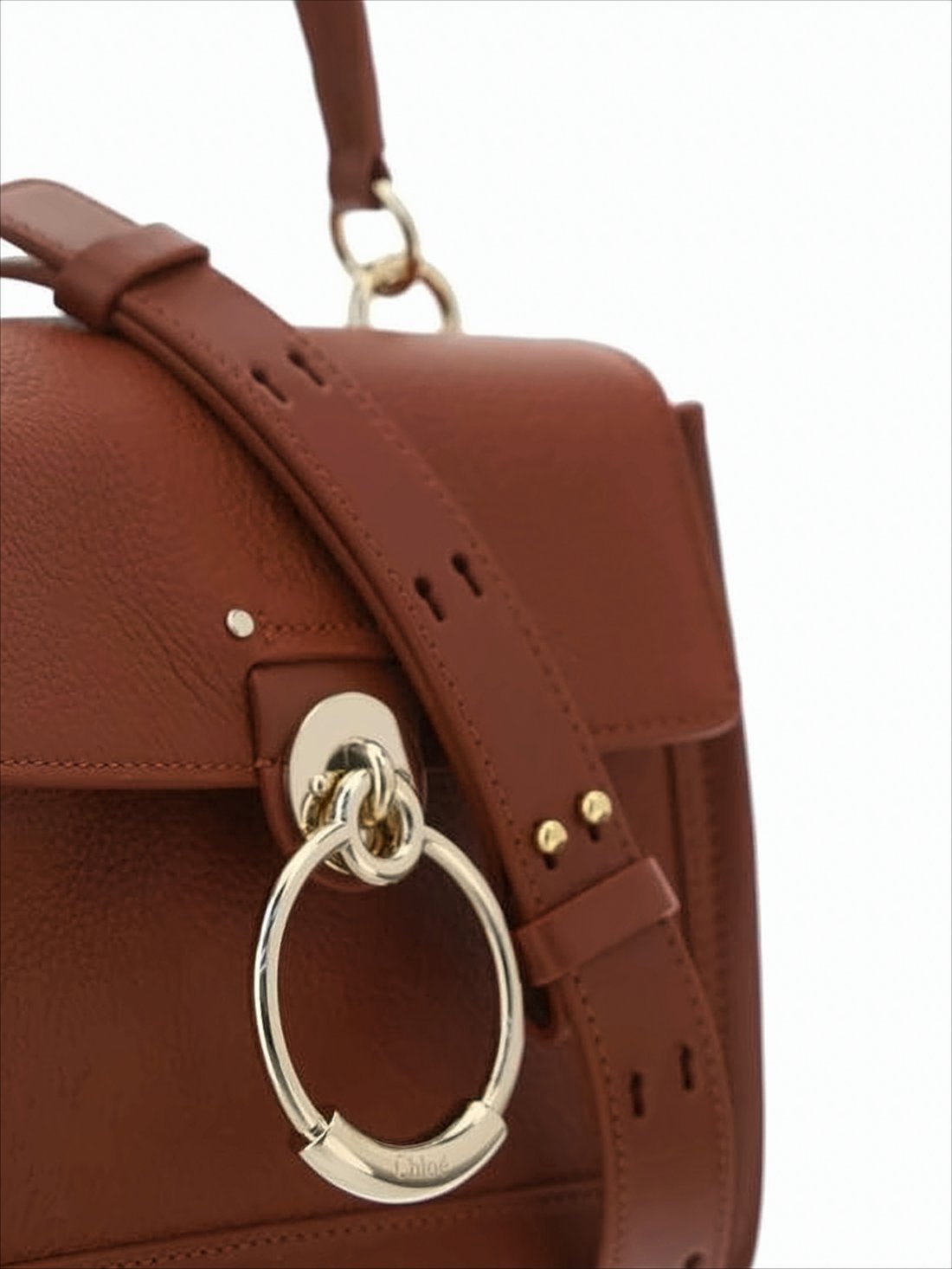 Structured Calf Leather Tote Bag