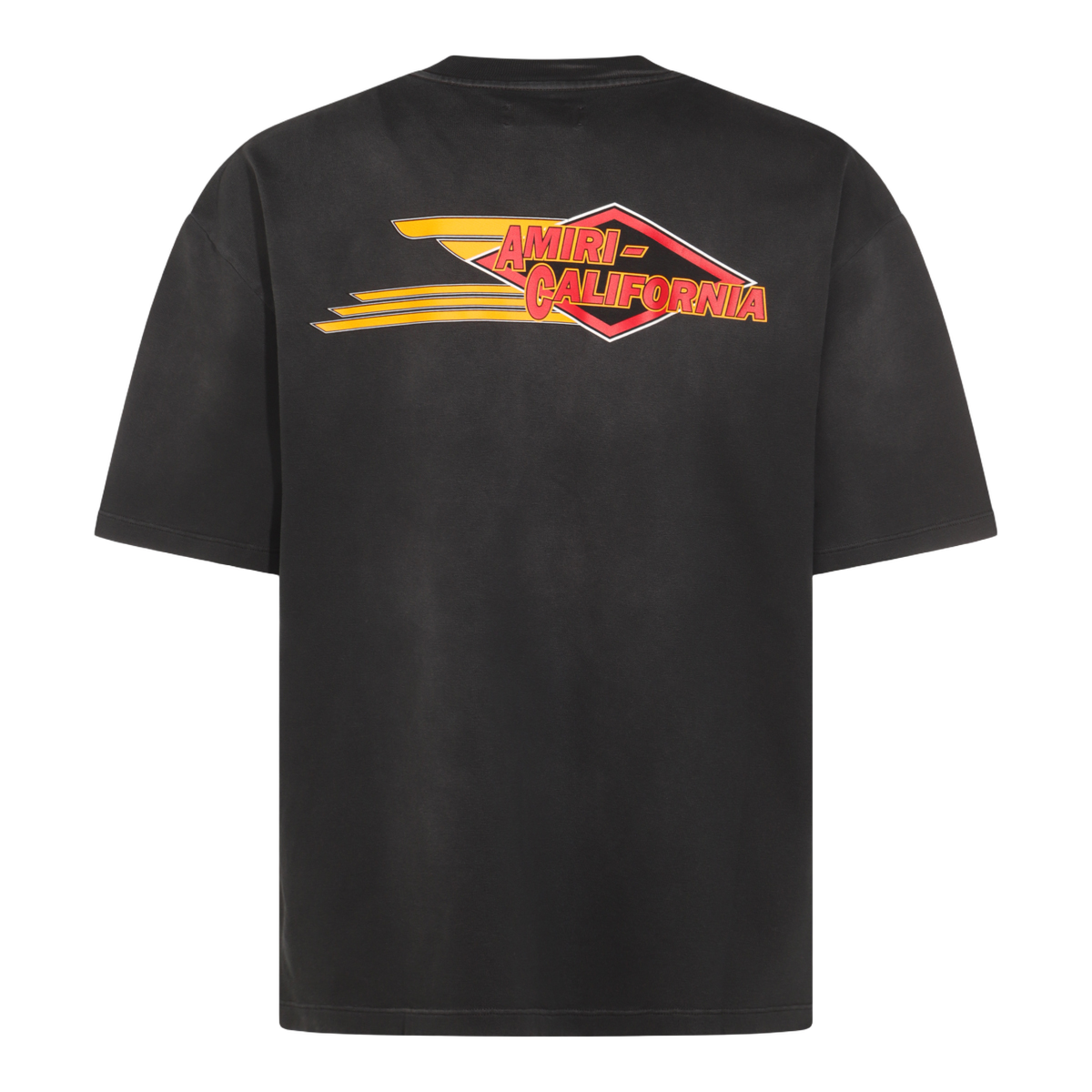 Bold Graphic Eagle Print Black T-Shirt