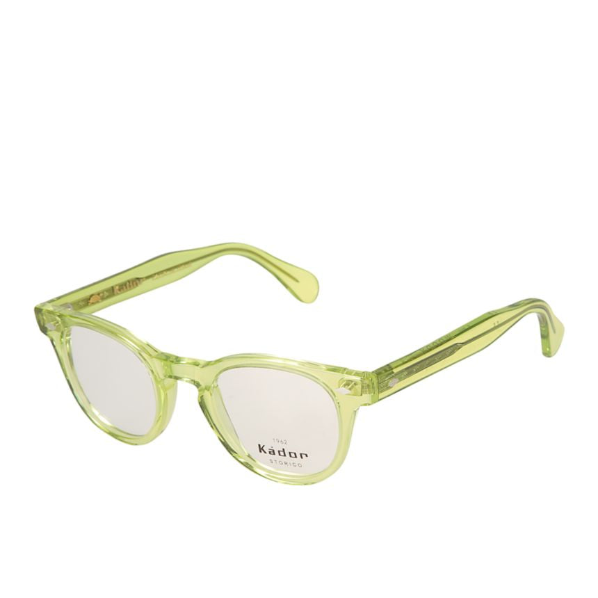 Woody Cal 44 Translucent Light Green Rounded Square Eyeglasses