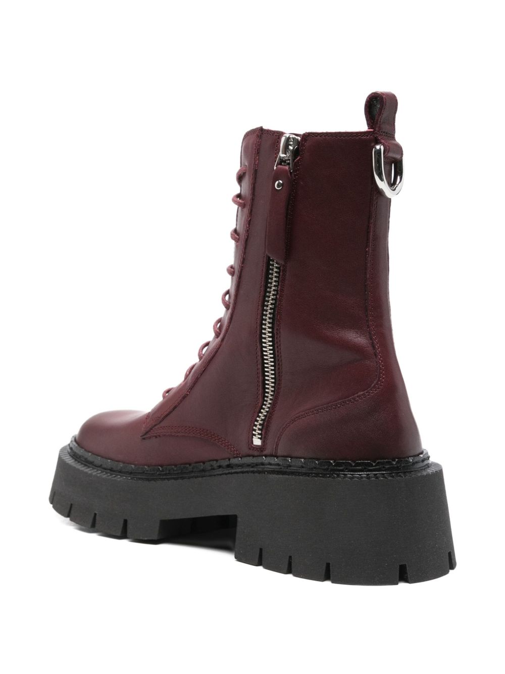 Platform Boots with Side Zip Fastening