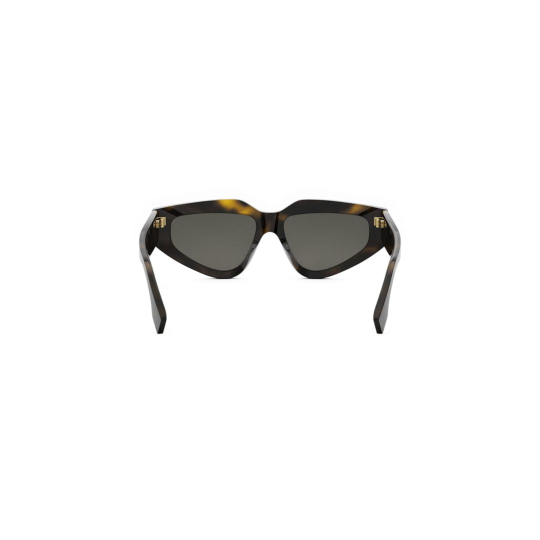 Angular Tortoiseshell Sunglasses with Cat-Eye Lenses