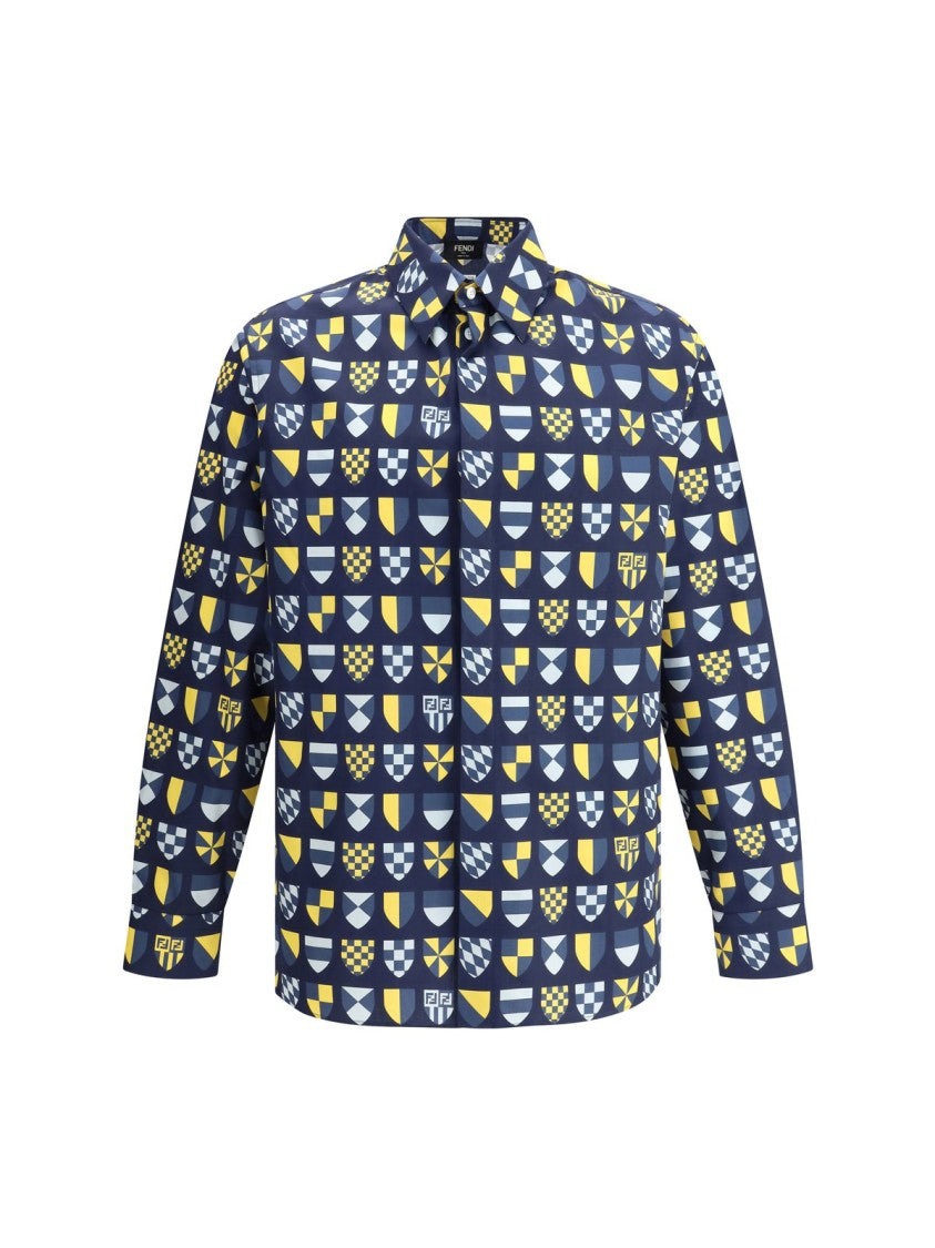 Crisp Blue Button-Down Shirt With Structured Collar