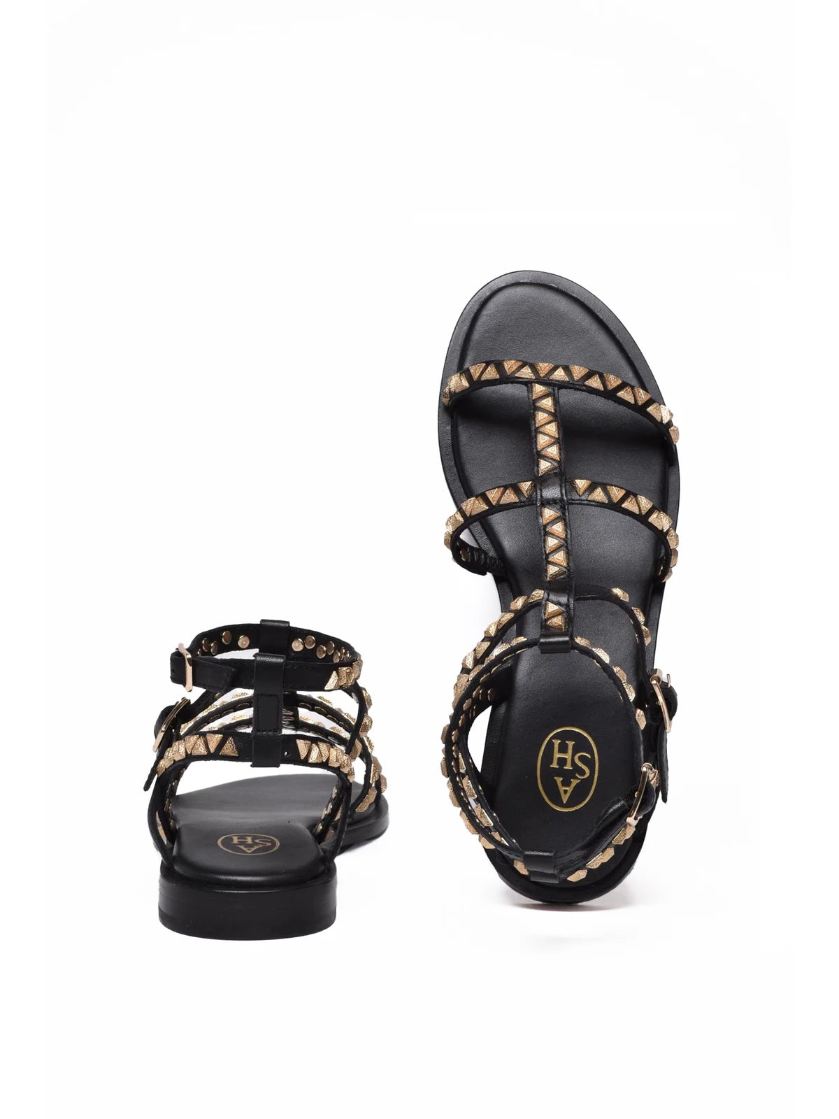 Black Leather Pandora Sandal