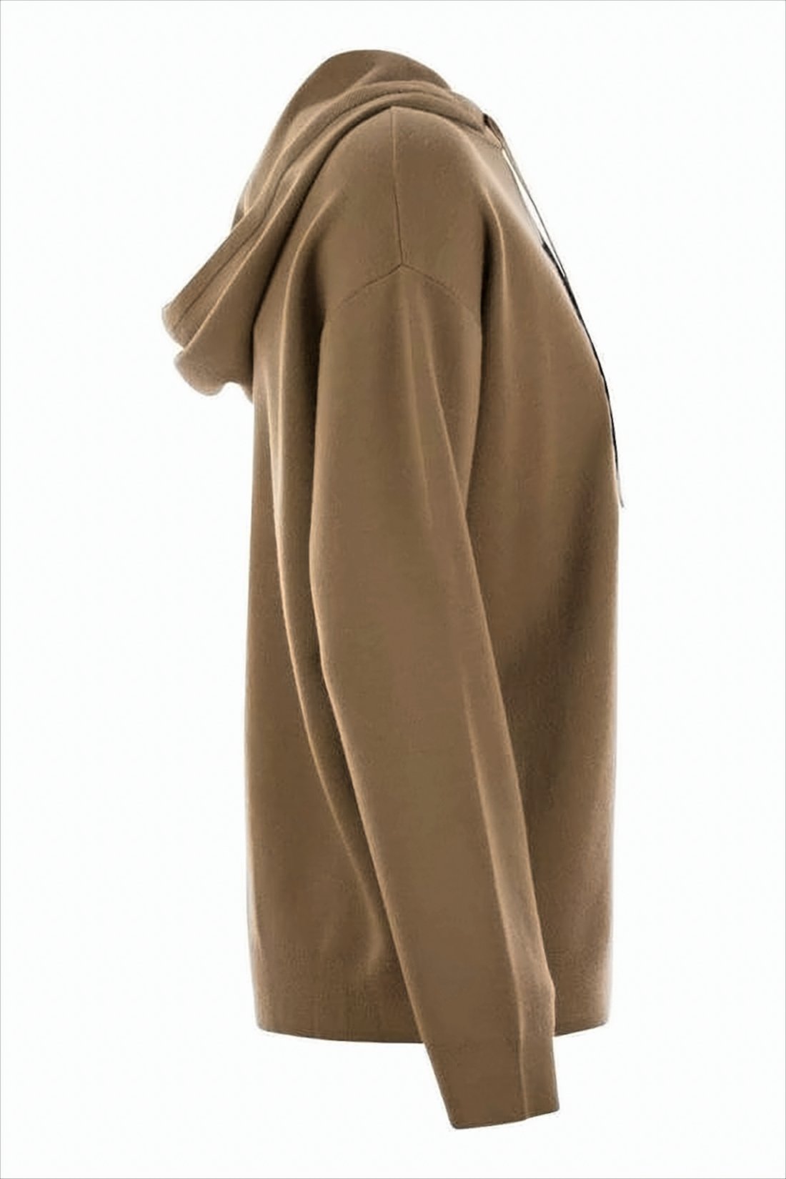 Relaxed Fit Wool Sweater with Hood