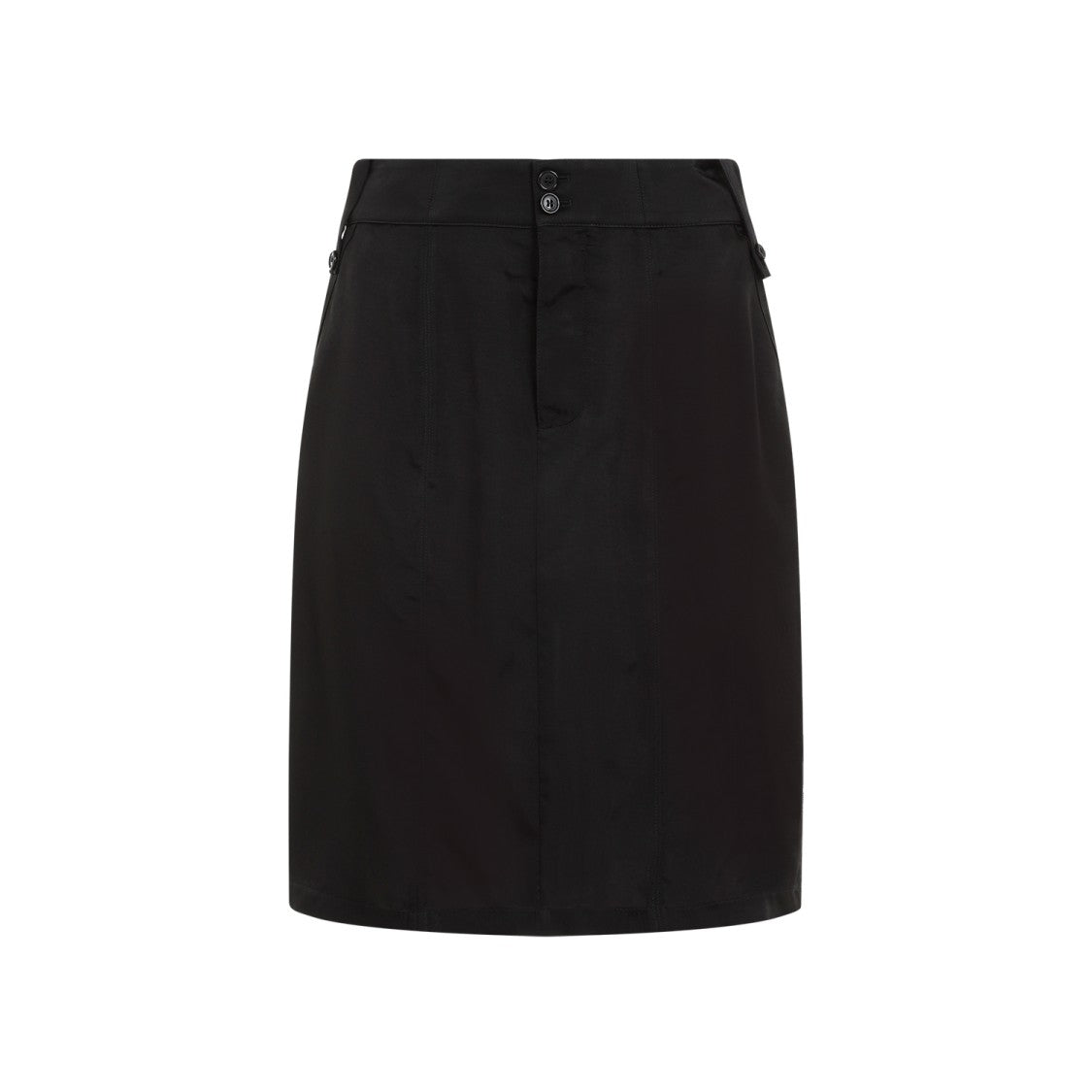 Black Cupro Skirt