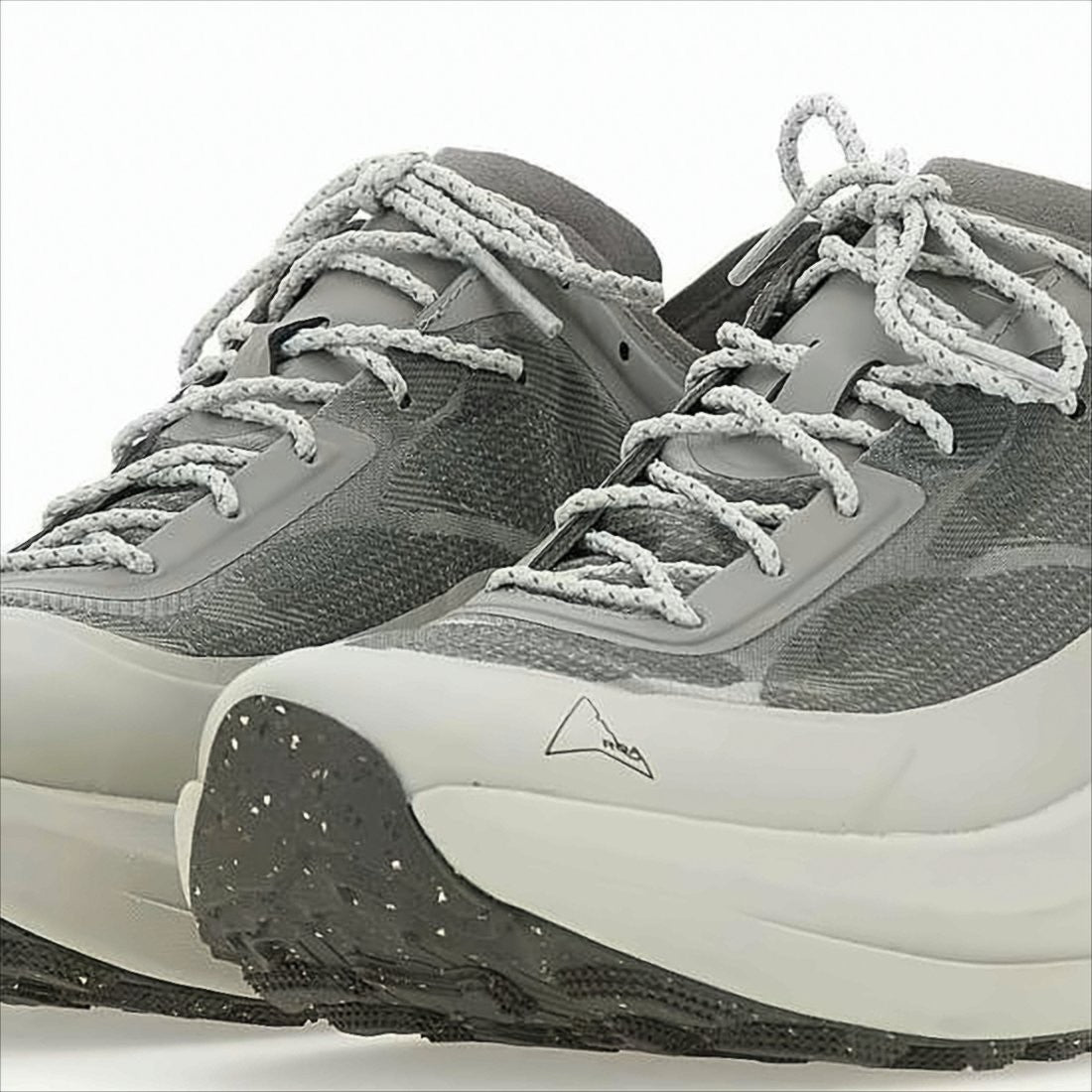 Textured Grey Sneakers with Layered Upper