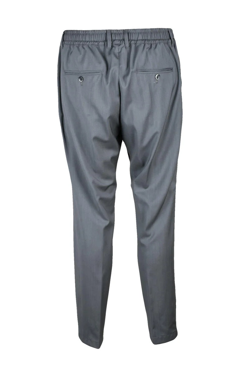 Tailored Grey Virgin Wool Trousers