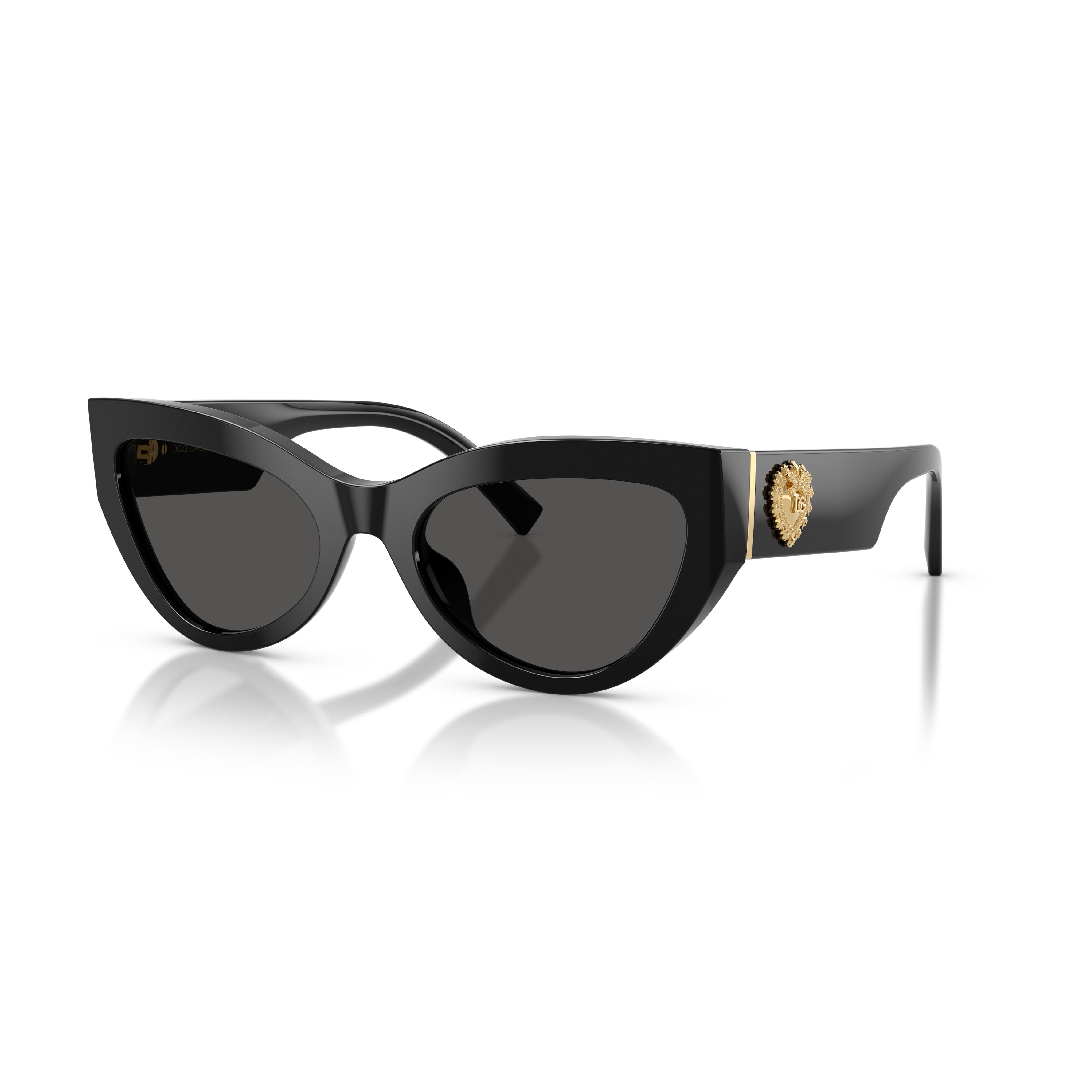 0dg4536 Bold Cat-Eye Sunglasses with Gold Emblem