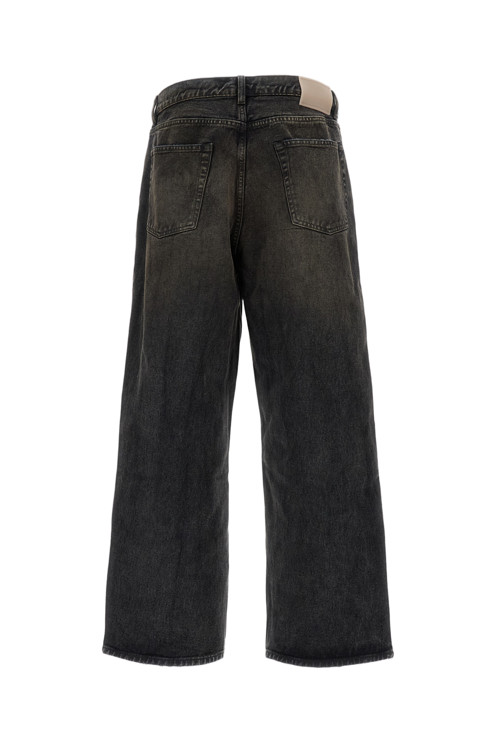 Black Straight-Leg Jeans