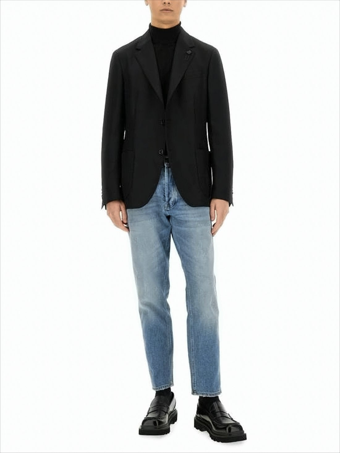 Tailored Black Wool Jacket