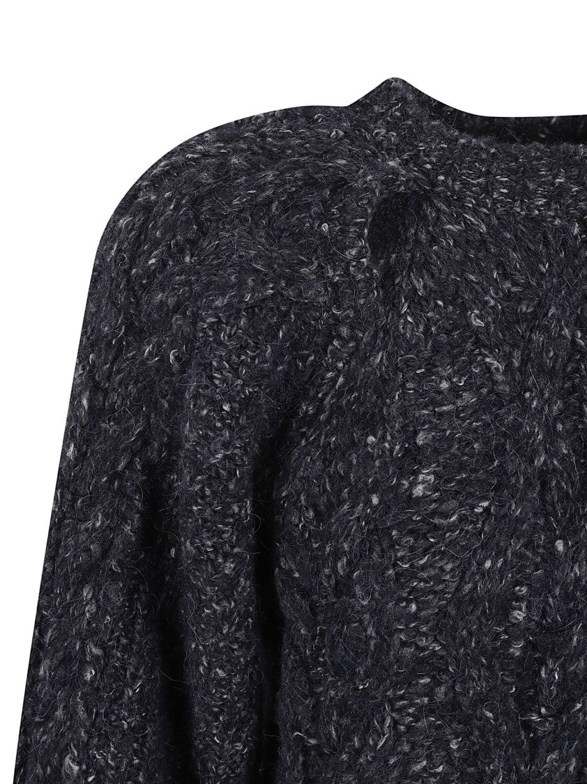 Textured Knit Dress With Oversized Silhouette