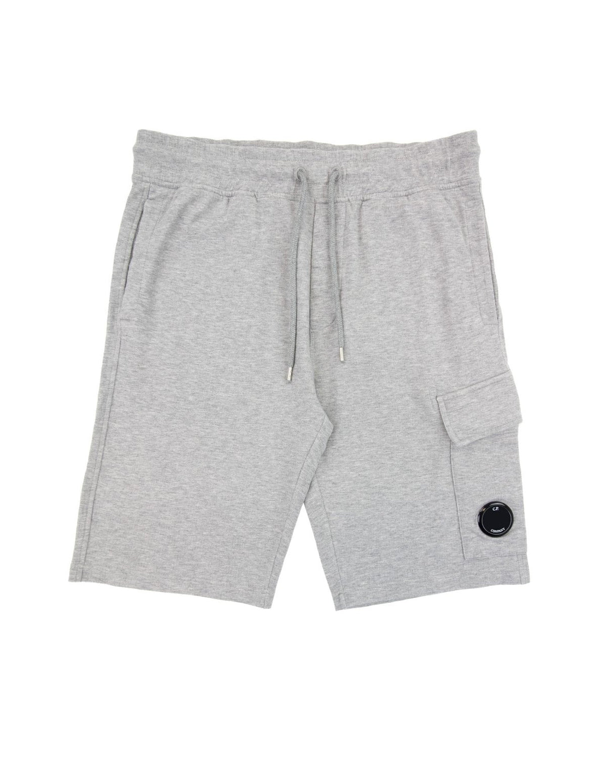 Relaxed Fit Cotton Shorts With Drawstring Waistband And Flap Pocket