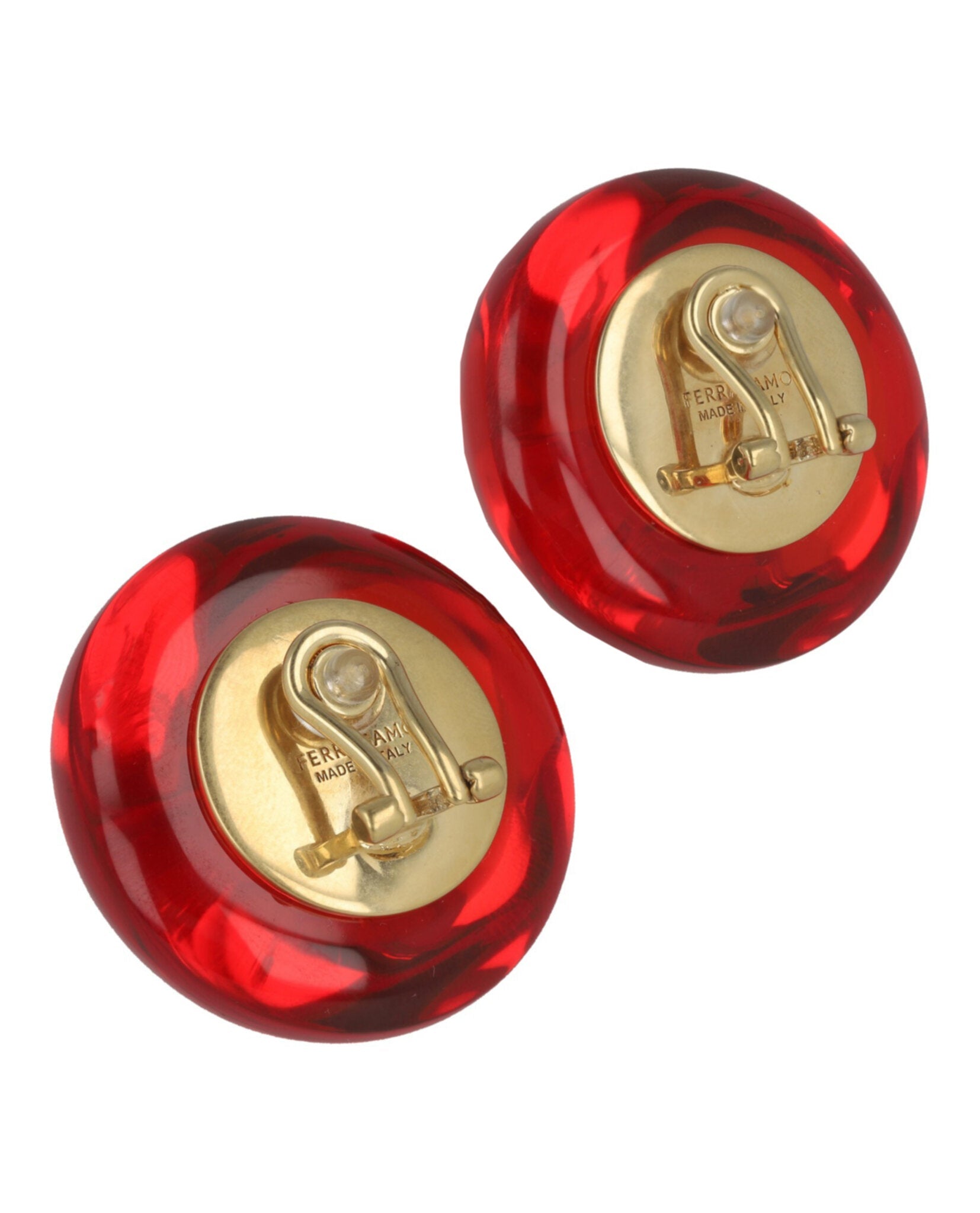 Large Sculptural Clip On Earrings