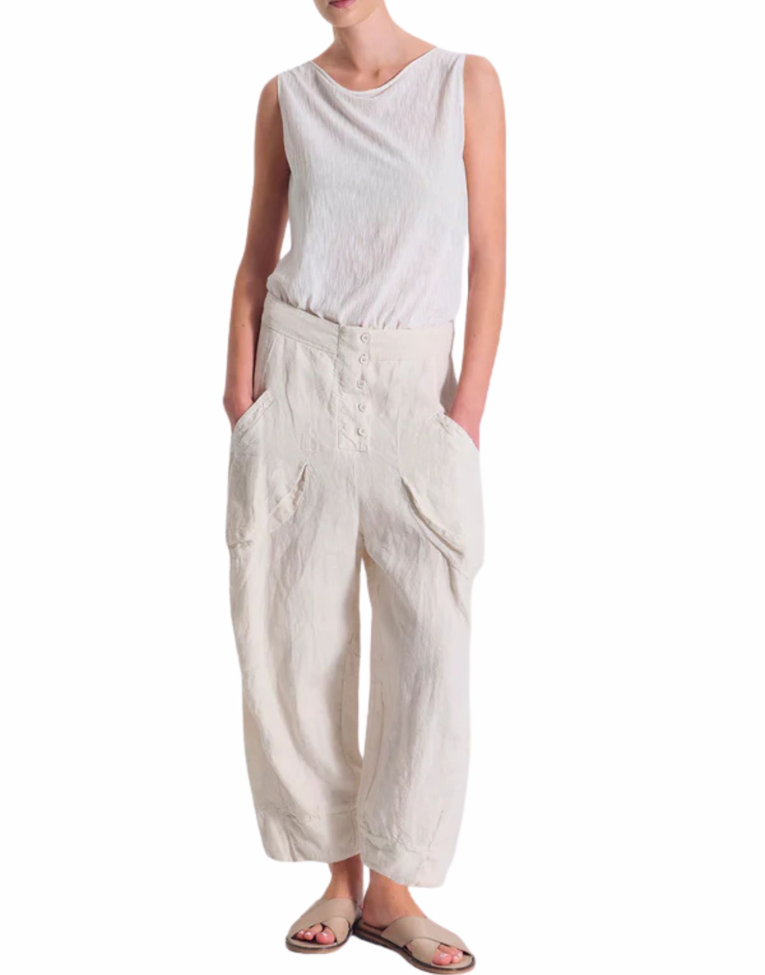 Women’s Wide-Leg Linen Trousers